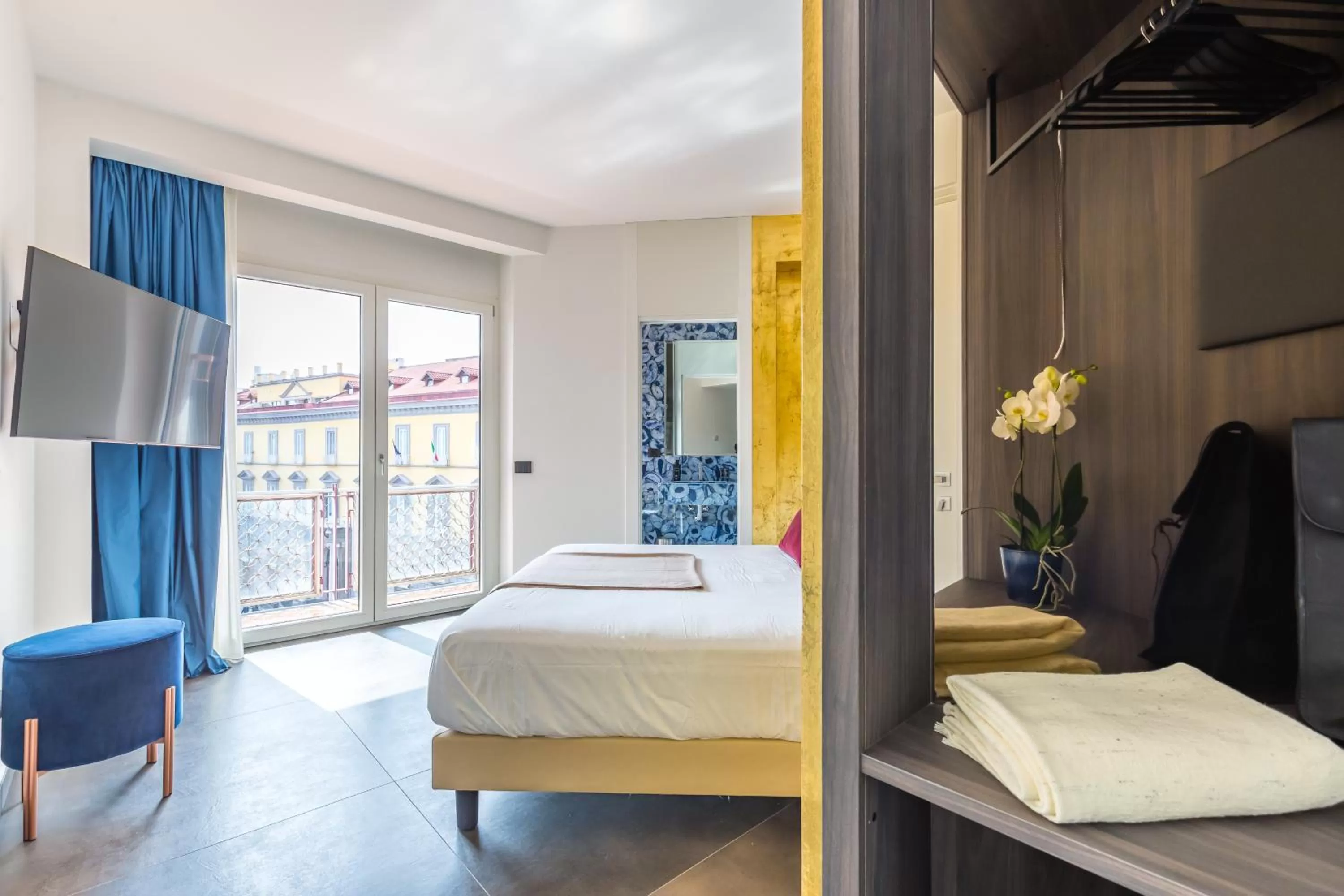 Bed in Dei Martiri Suite