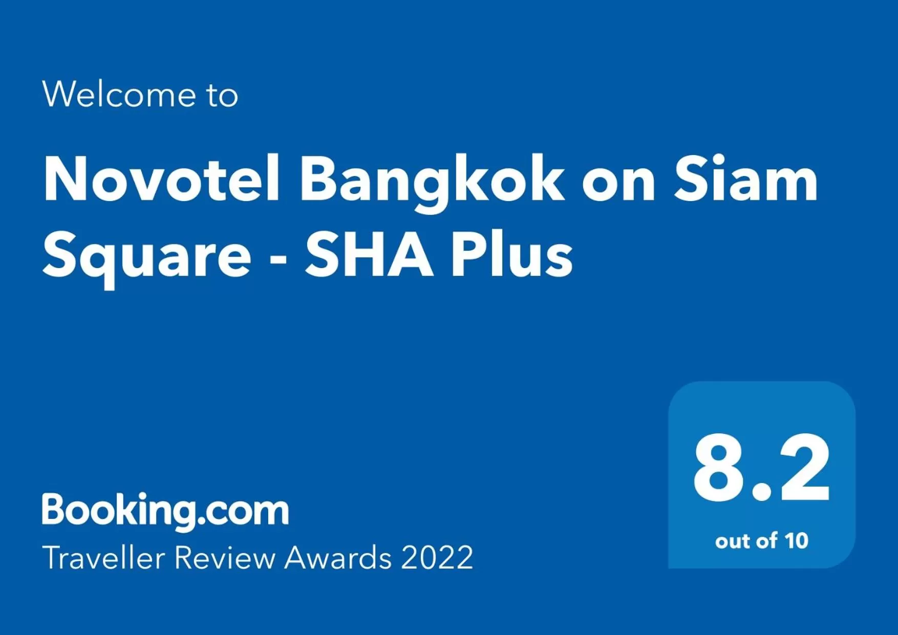 Certificate/Award in Novotel Bangkok on Siam Square