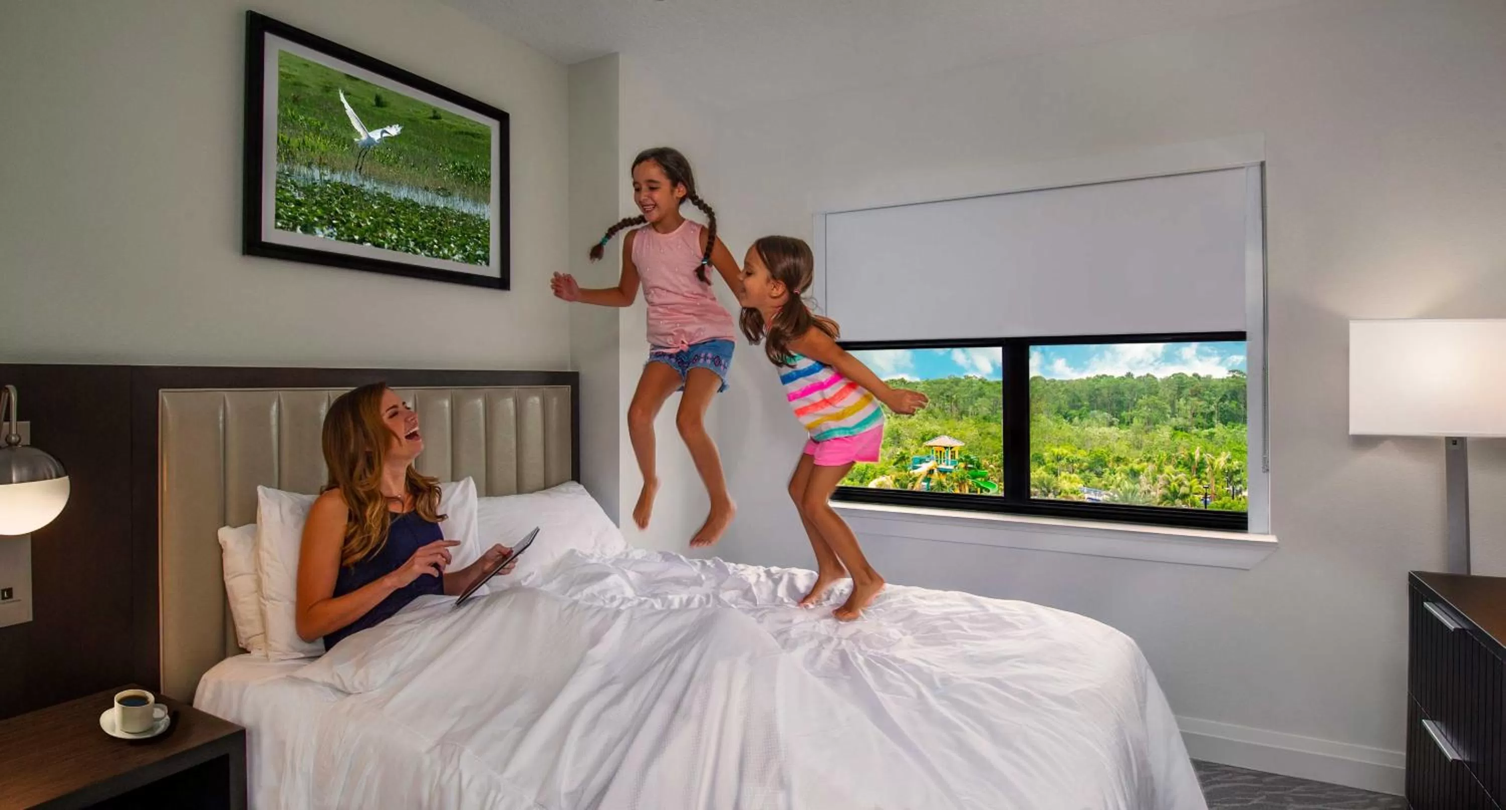 Bed in The Grove Resort & Water Park Orlando