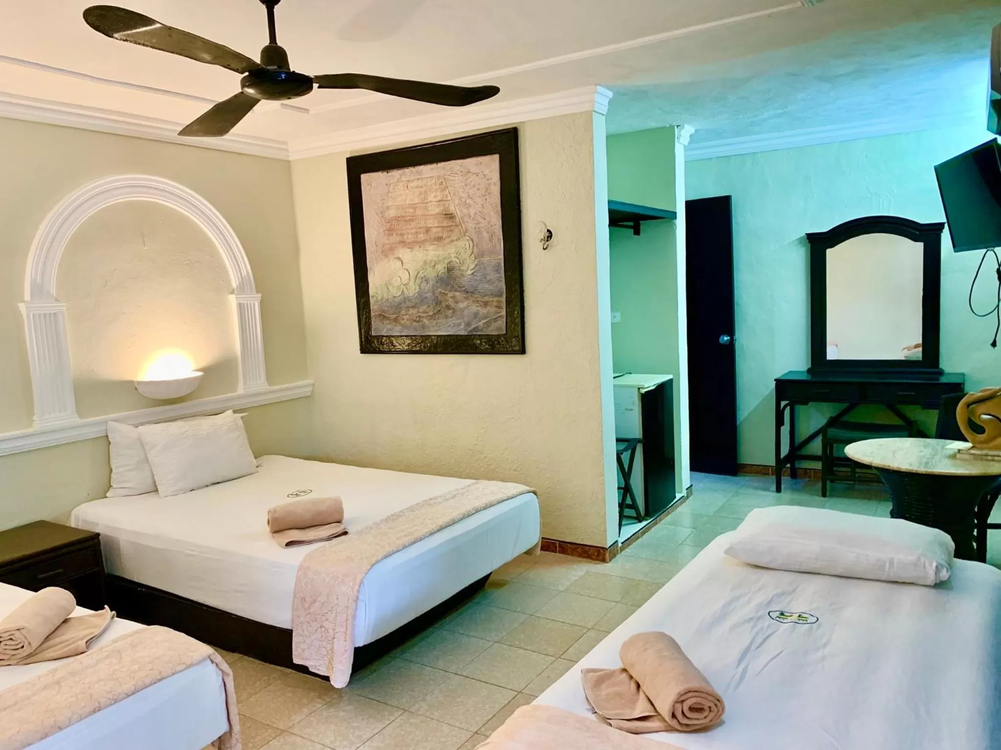 Bed in Hotel Green River