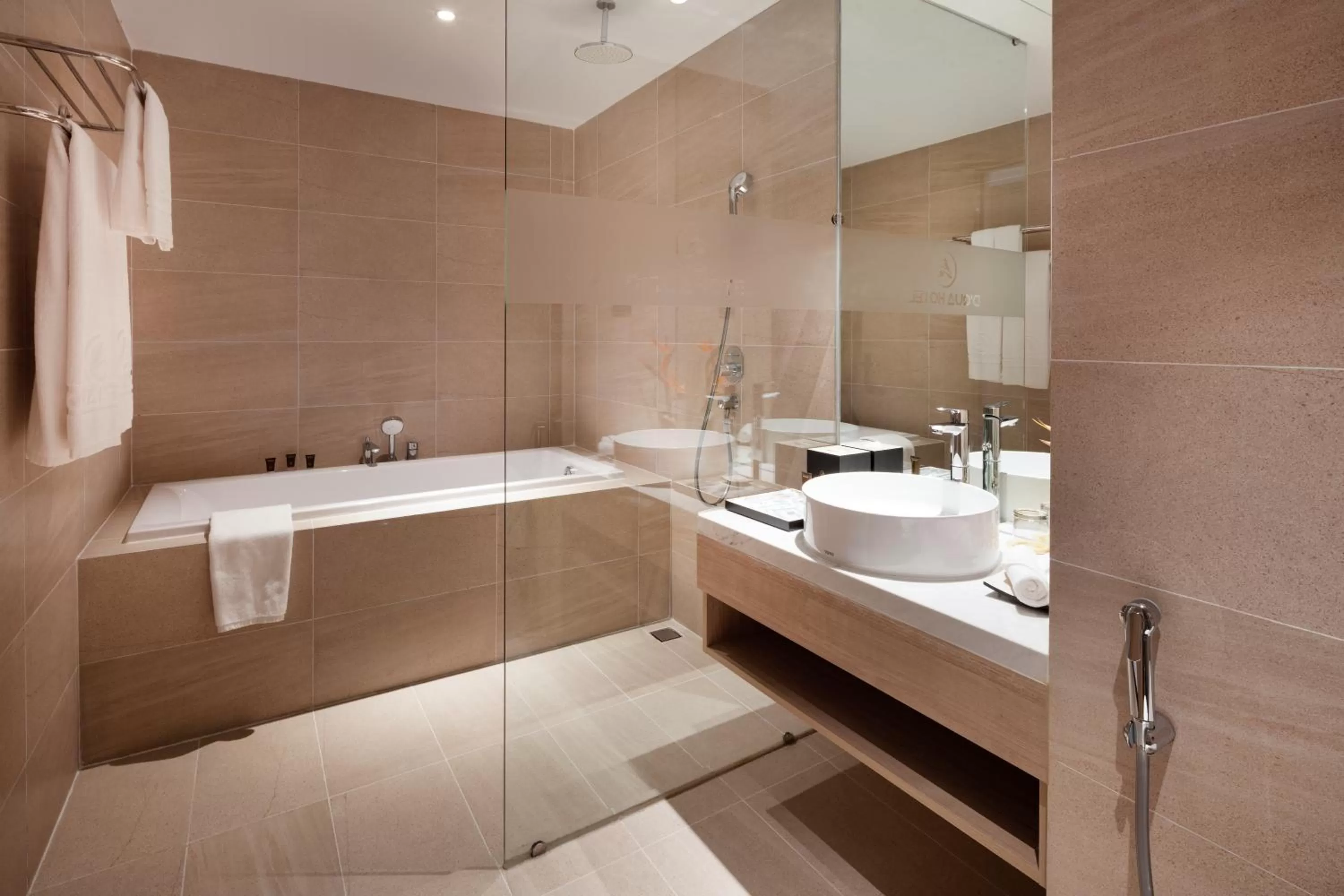 Bathroom in DQua Hotel