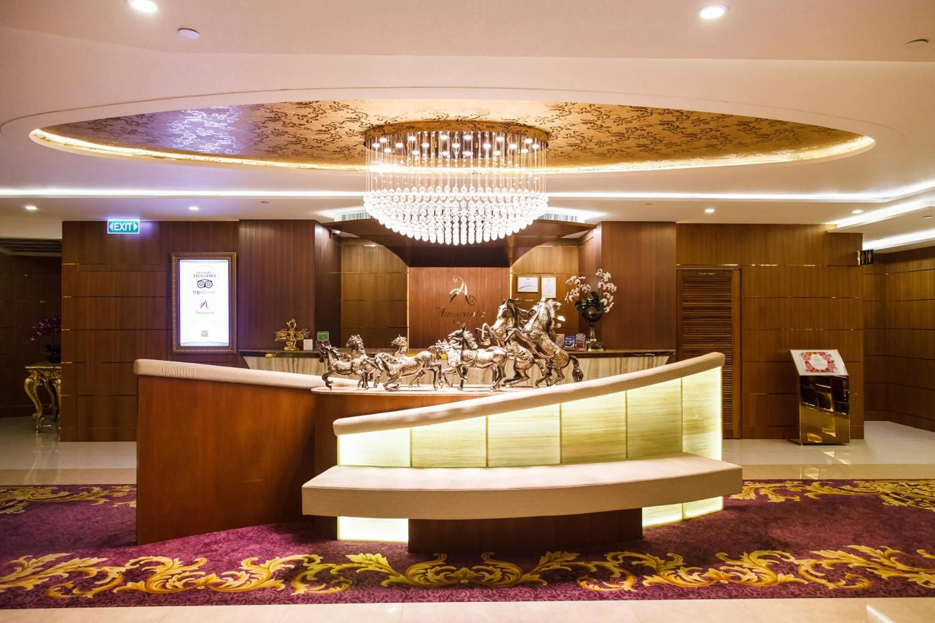 Lobby or reception in Amaranta Hotel
