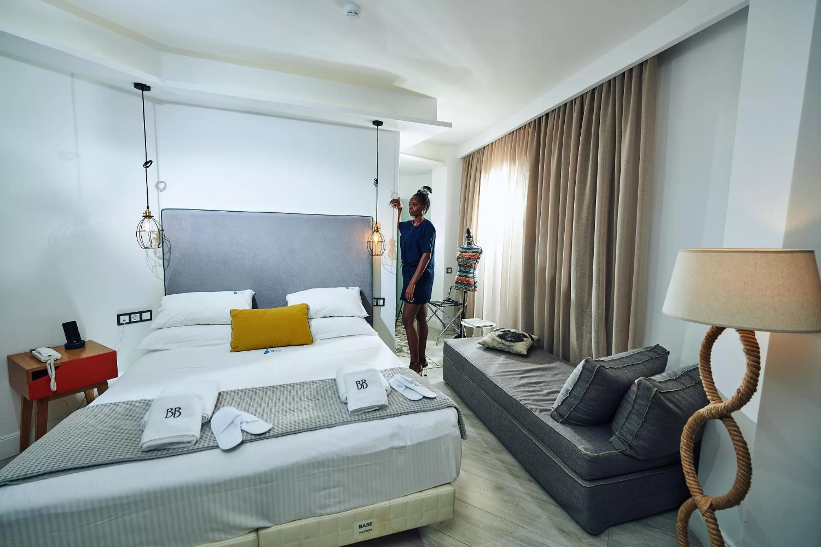 Photo of the whole room, Bed in Blue Bottle Boutique Hotel