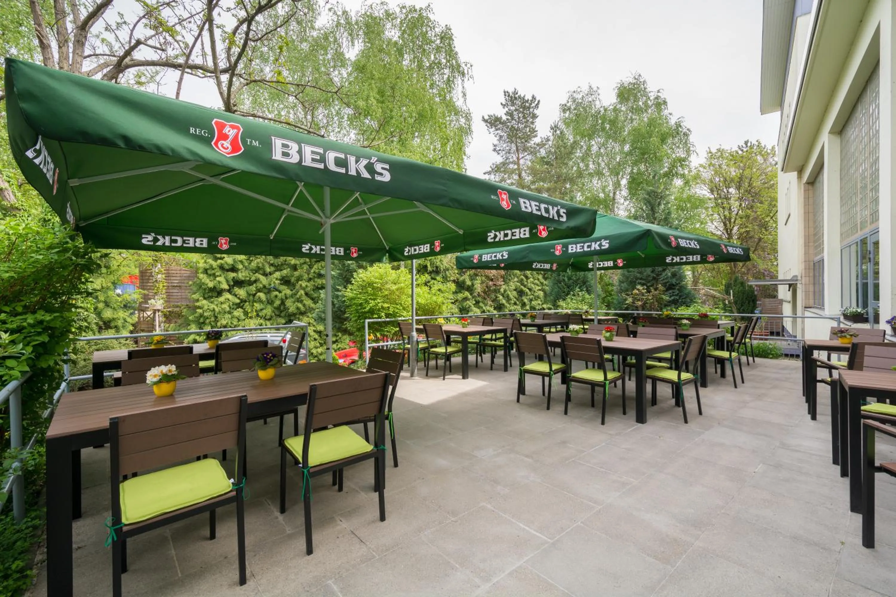 Patio in Familienhotel Citylight