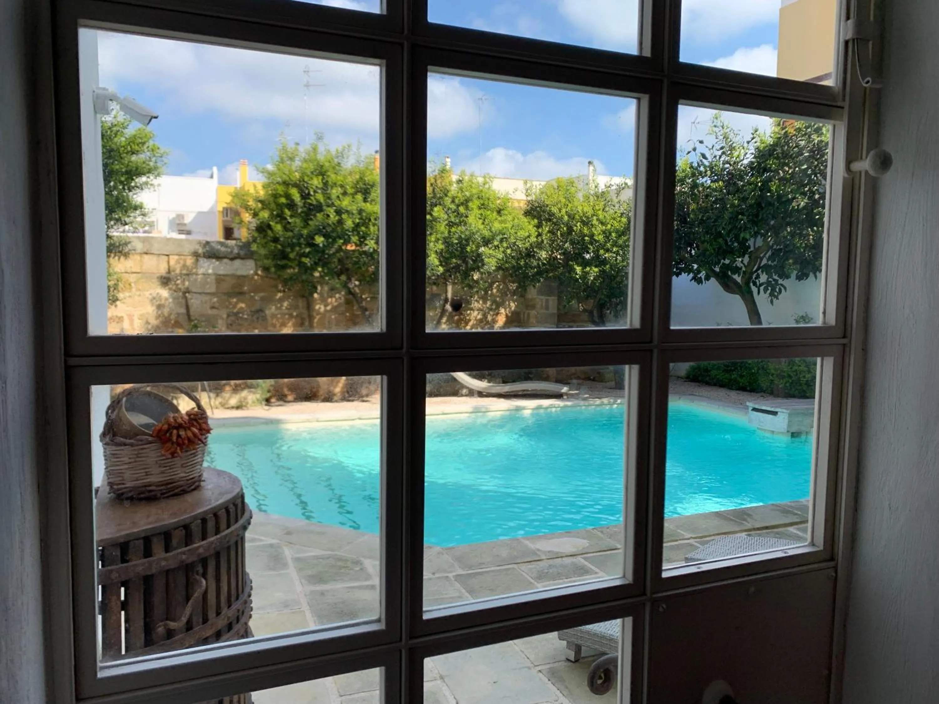 Pool view in Palazzo Castriota