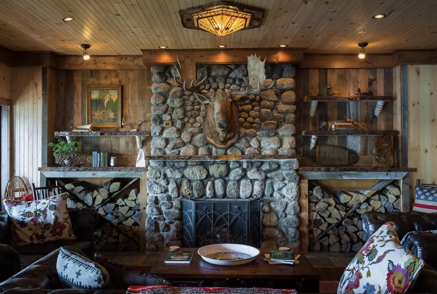 Seating area in Great Pines