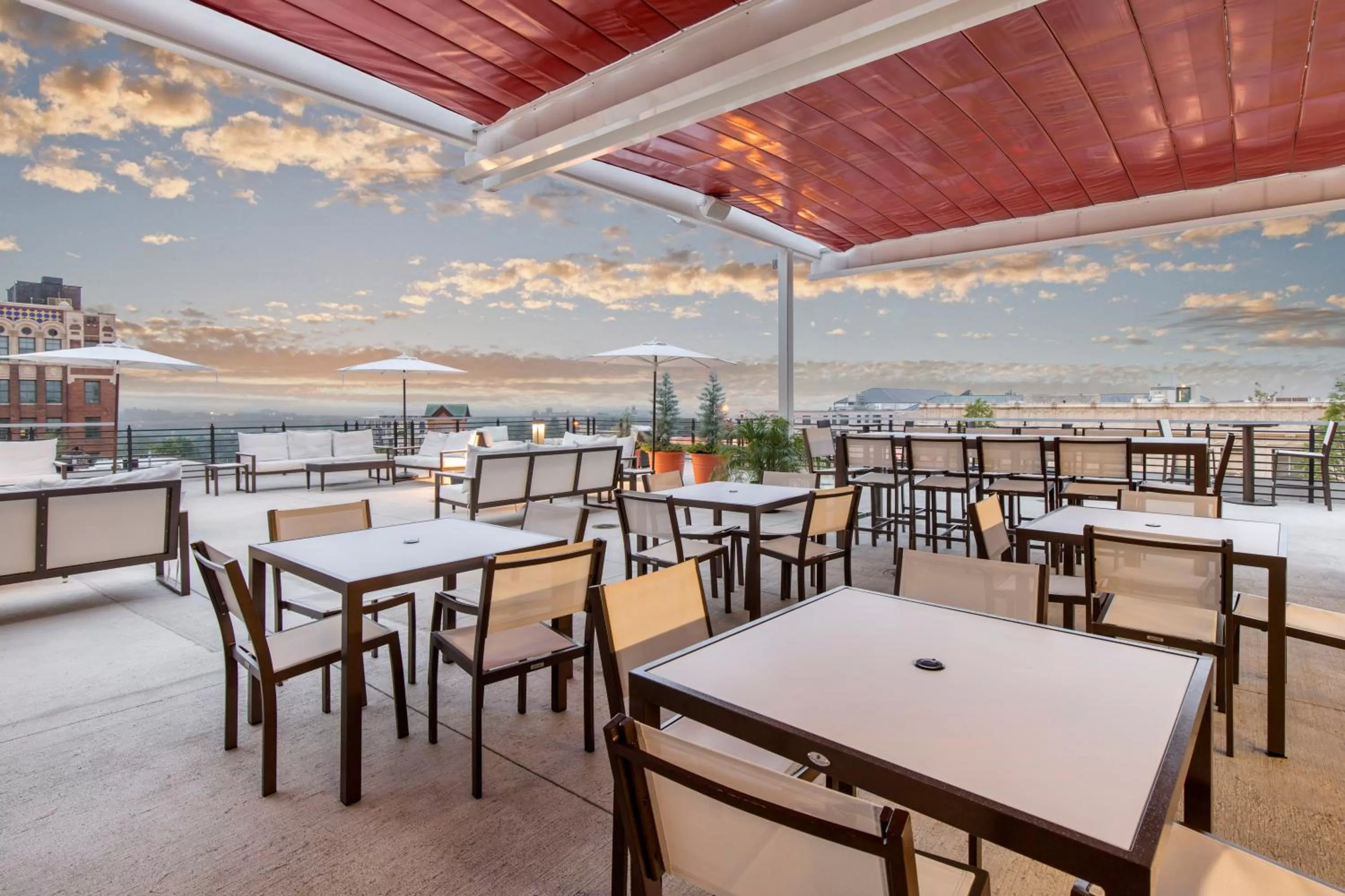 Patio in Cambria Hotel Downtown Asheville