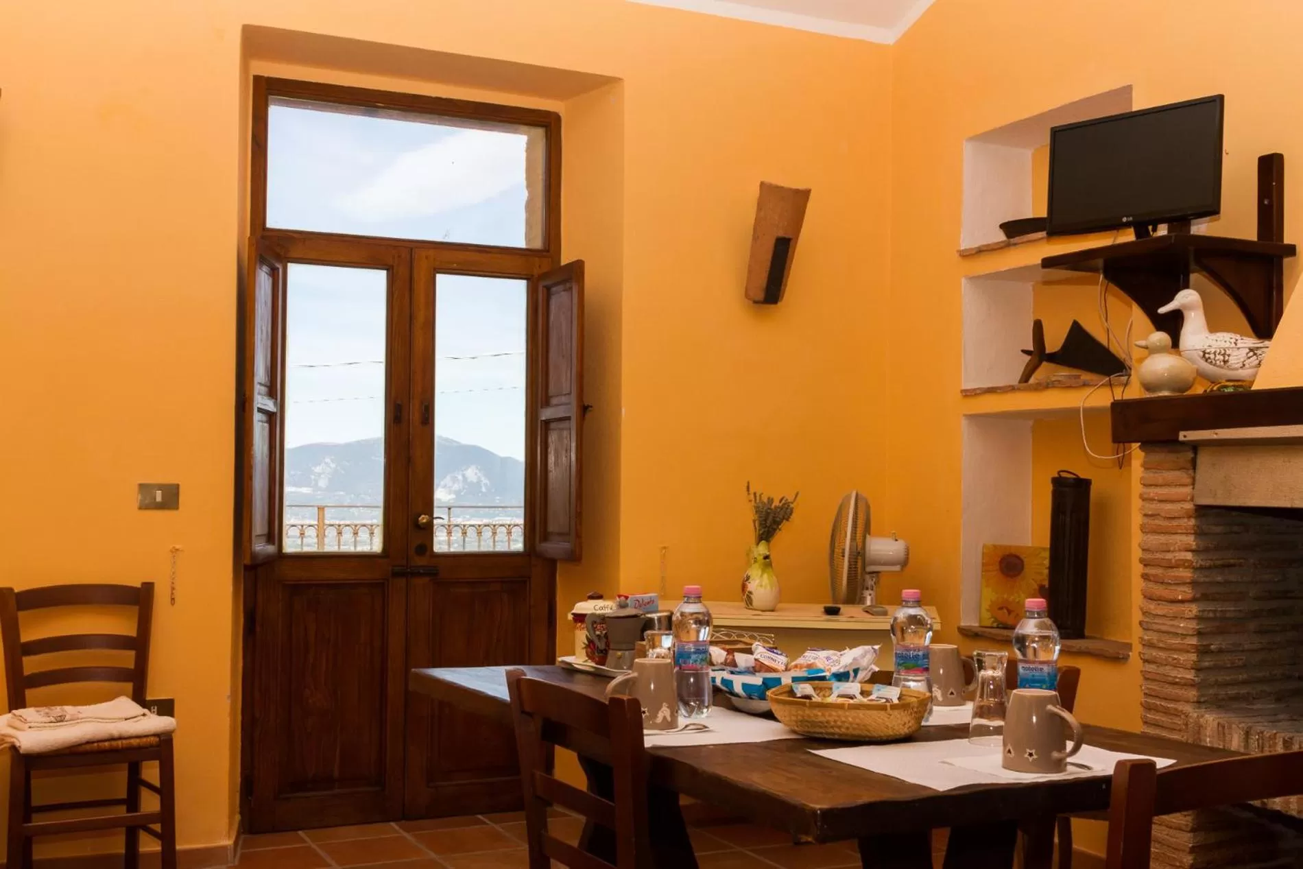 Dining area in Montanari Agrivillage