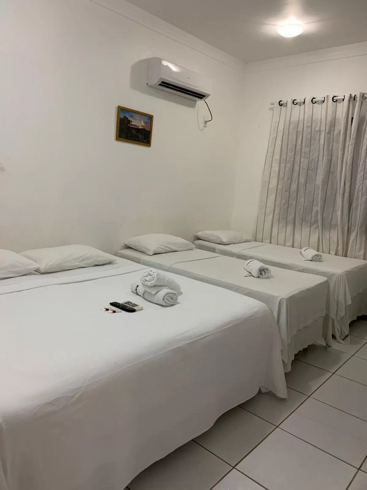 Bed in Pousada Vilas Boas