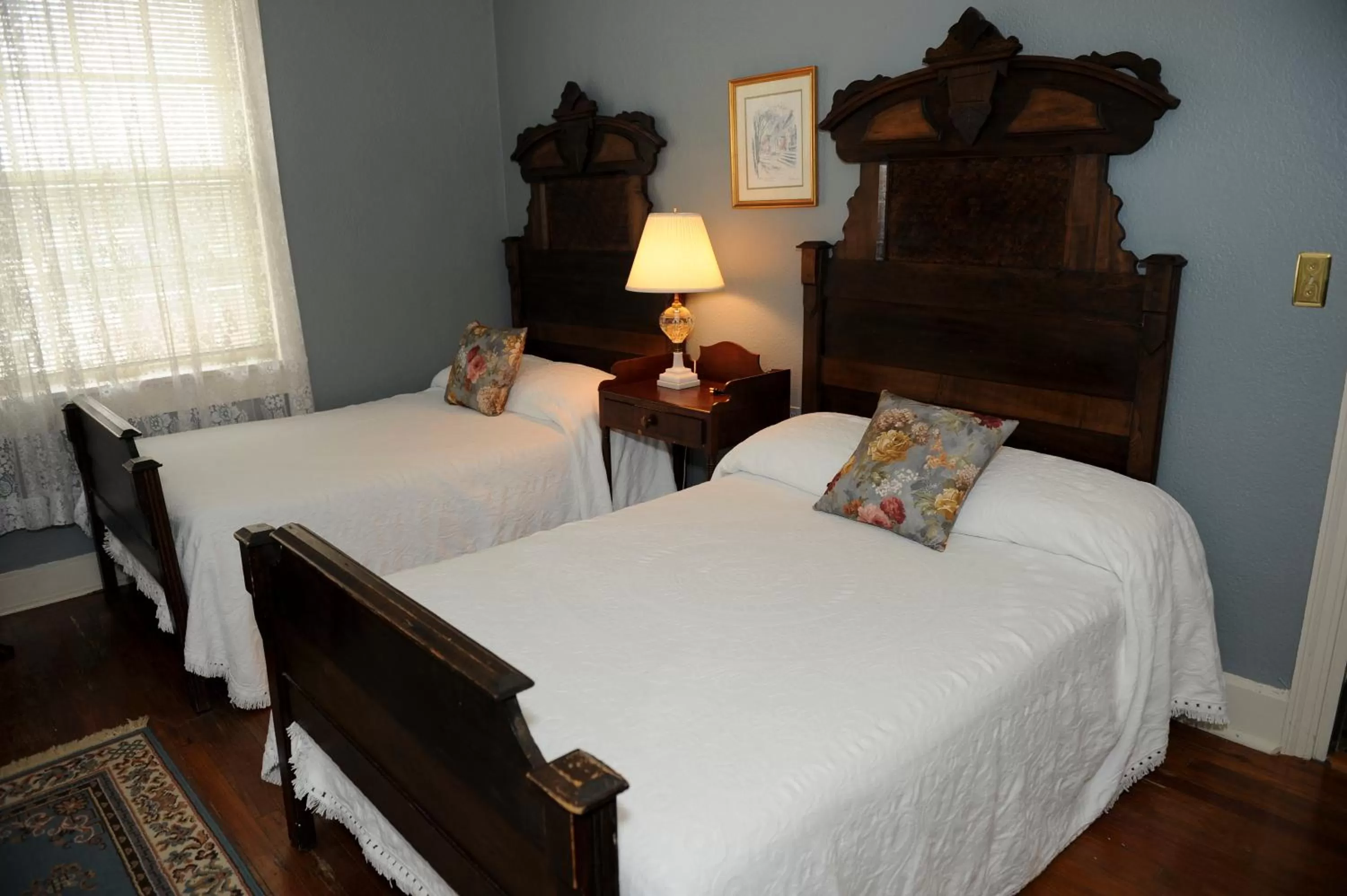 Bed in Inn at the Old Silk Mill