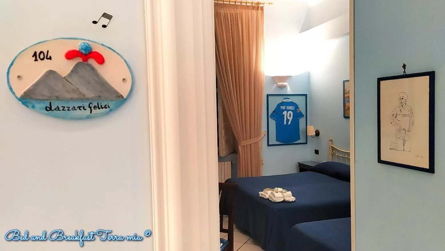 Decorative detail in B&B Terra Mia Napoli