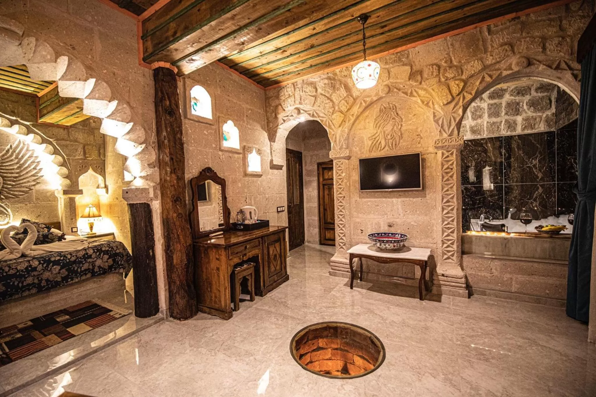 Bed in Historical Goreme House