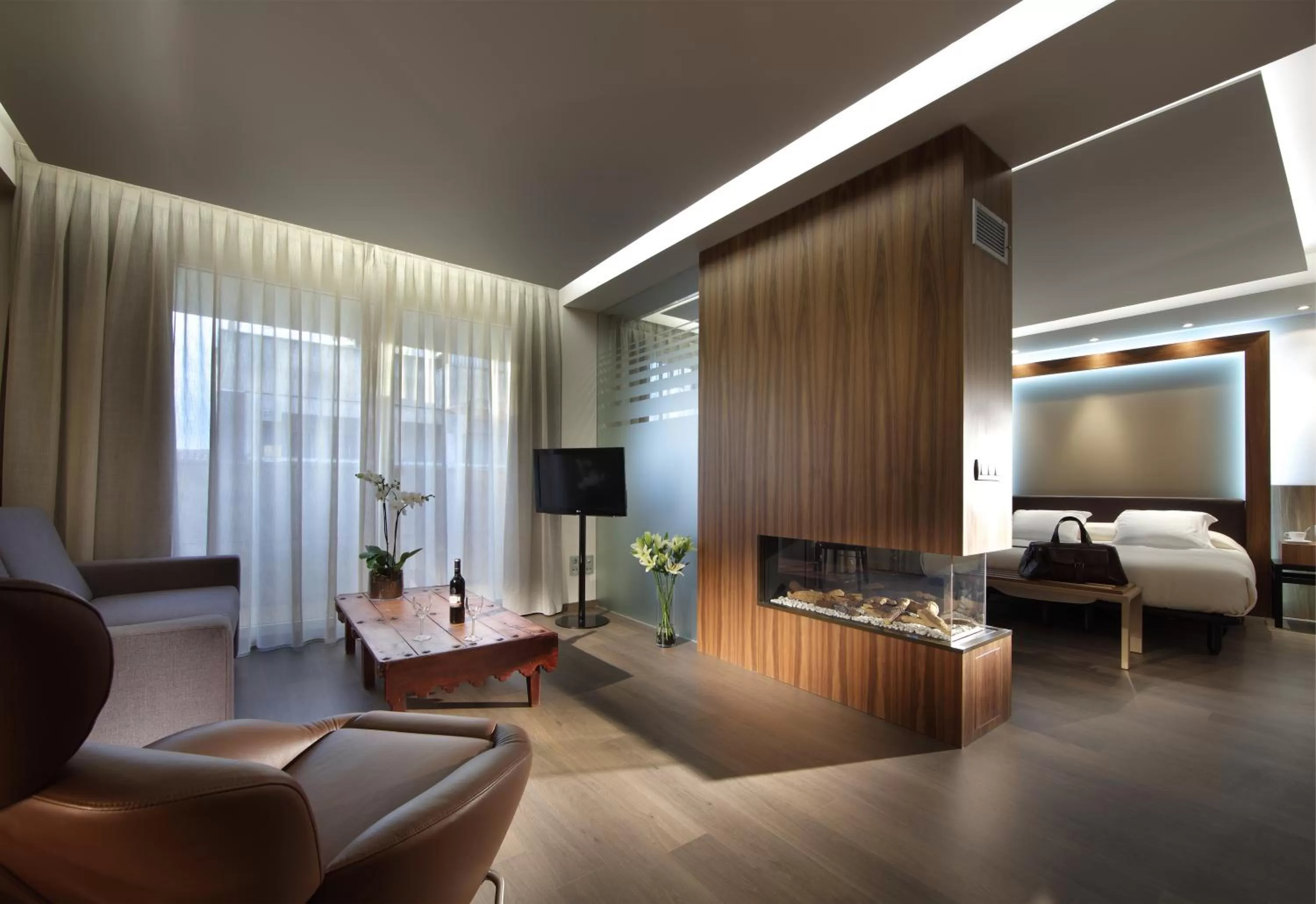 Communal lounge/ TV room, Bed in BIBO Hotel Recogidas