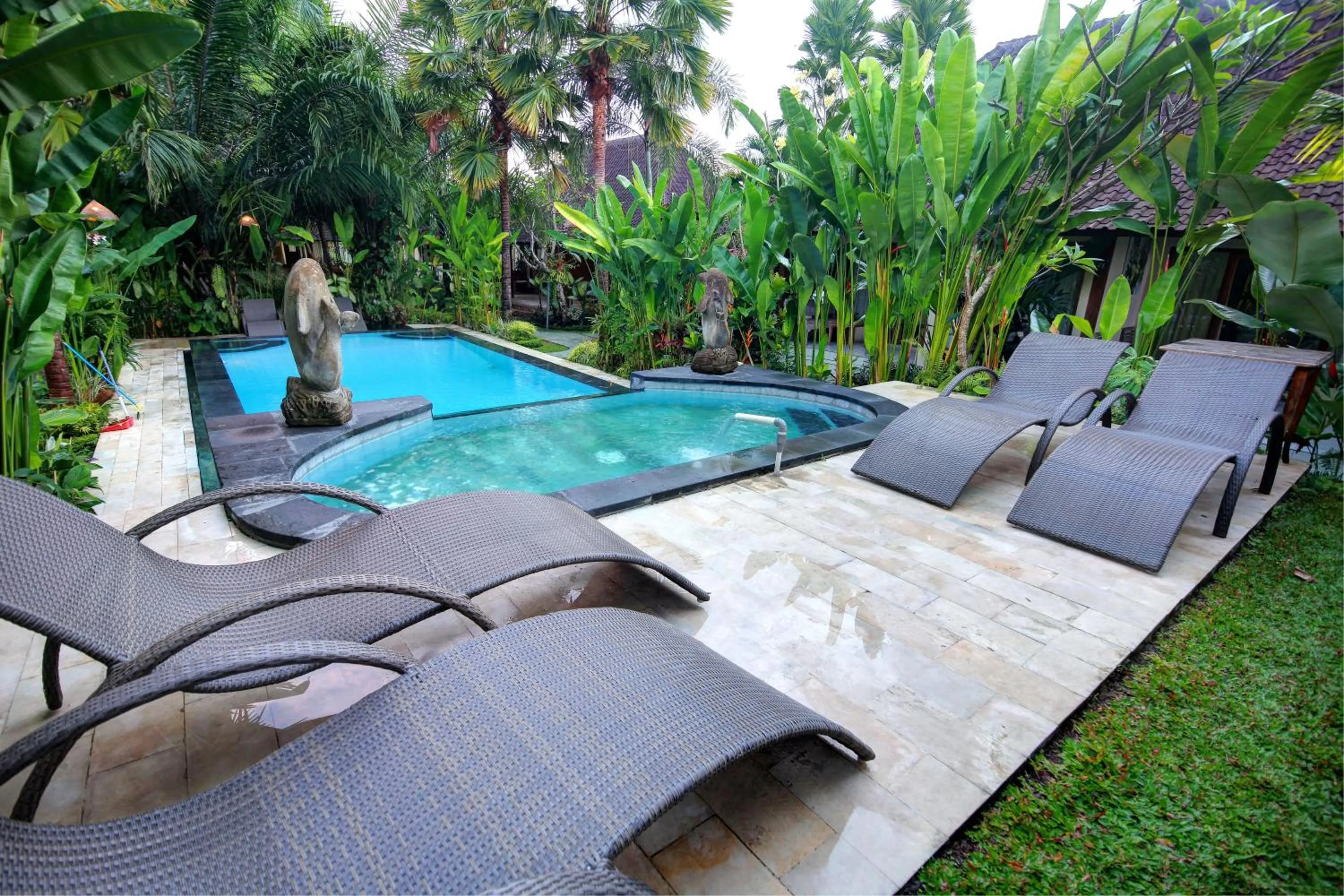 Pool view in Bali Dream Resort Ubud