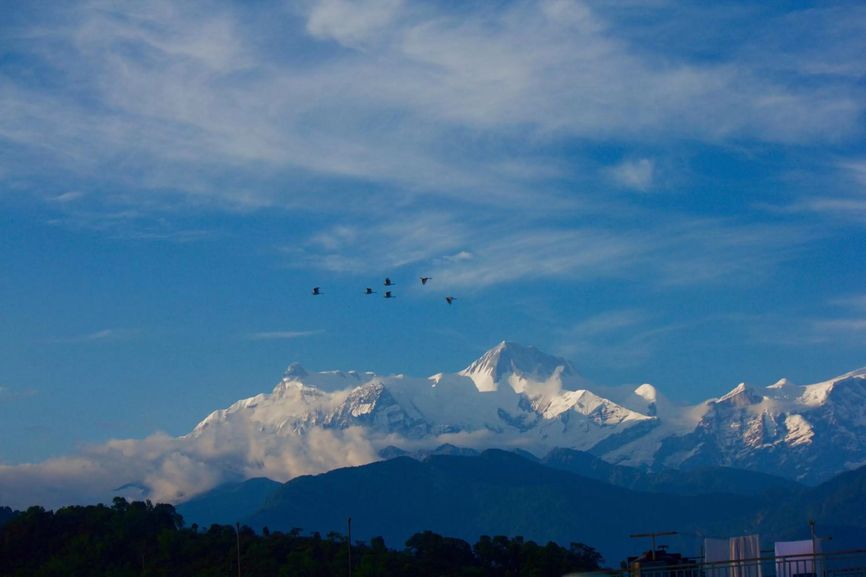 Mountain view in Hotel Himalayan Inn