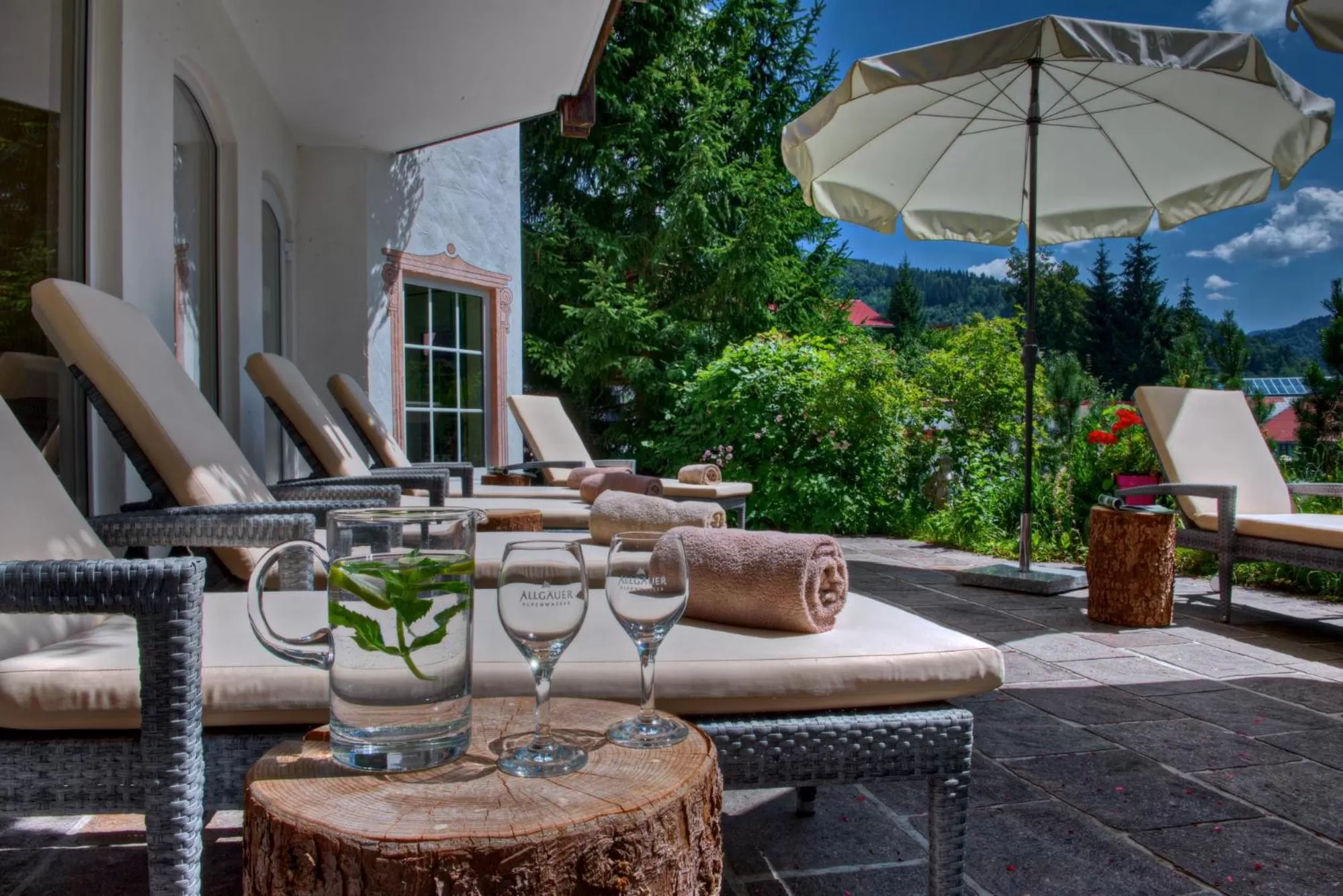 Garden, Seating Area in DIANA Naturpark Hotel - mit Oberstaufen Plus Golf-Gästekarte