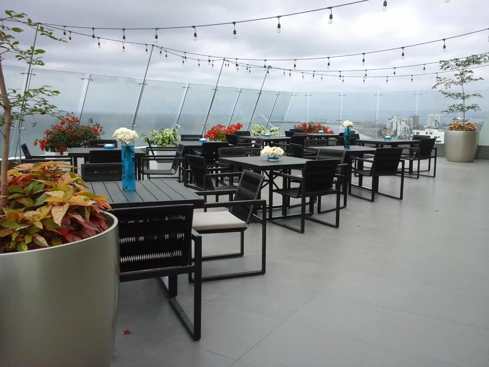 Balcony/Terrace, Restaurant/Places to Eat in Hotel Poseidon