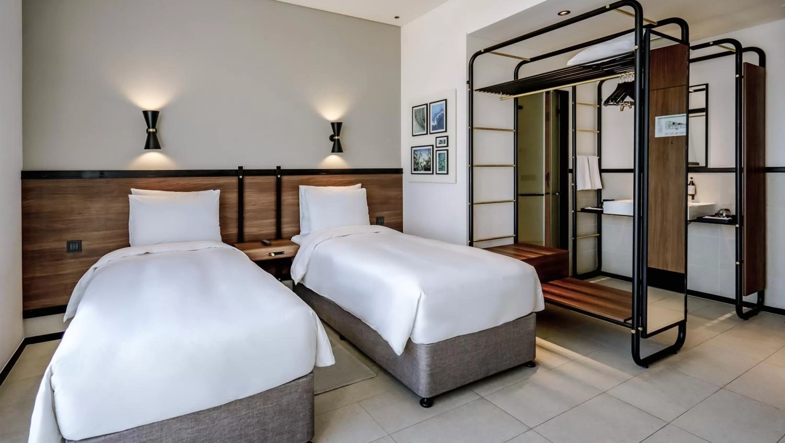 Bed in FORM Hotel Al Jaddaf, Dubai, a Member of Design Hotels