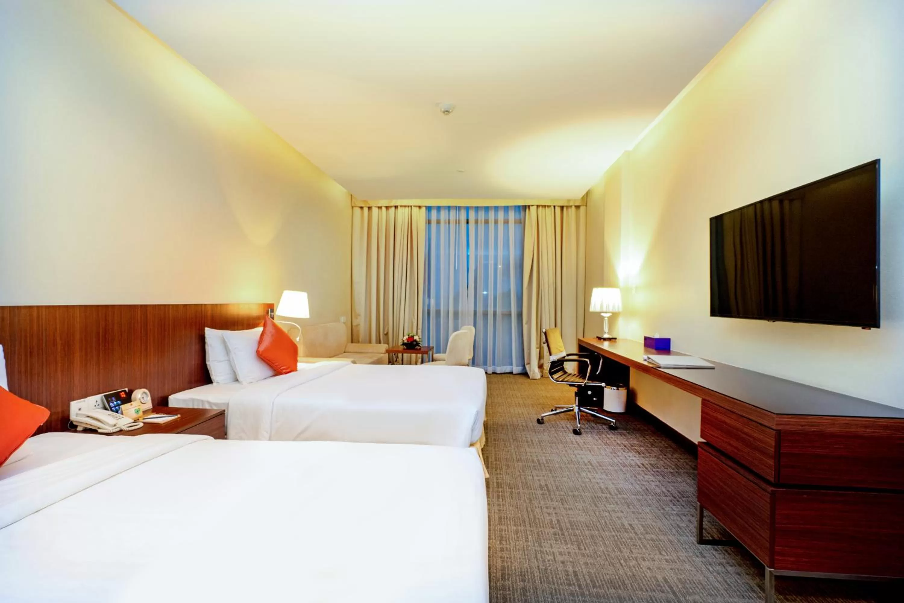 Photo of the whole room, Bed in Becamex Hotel New City