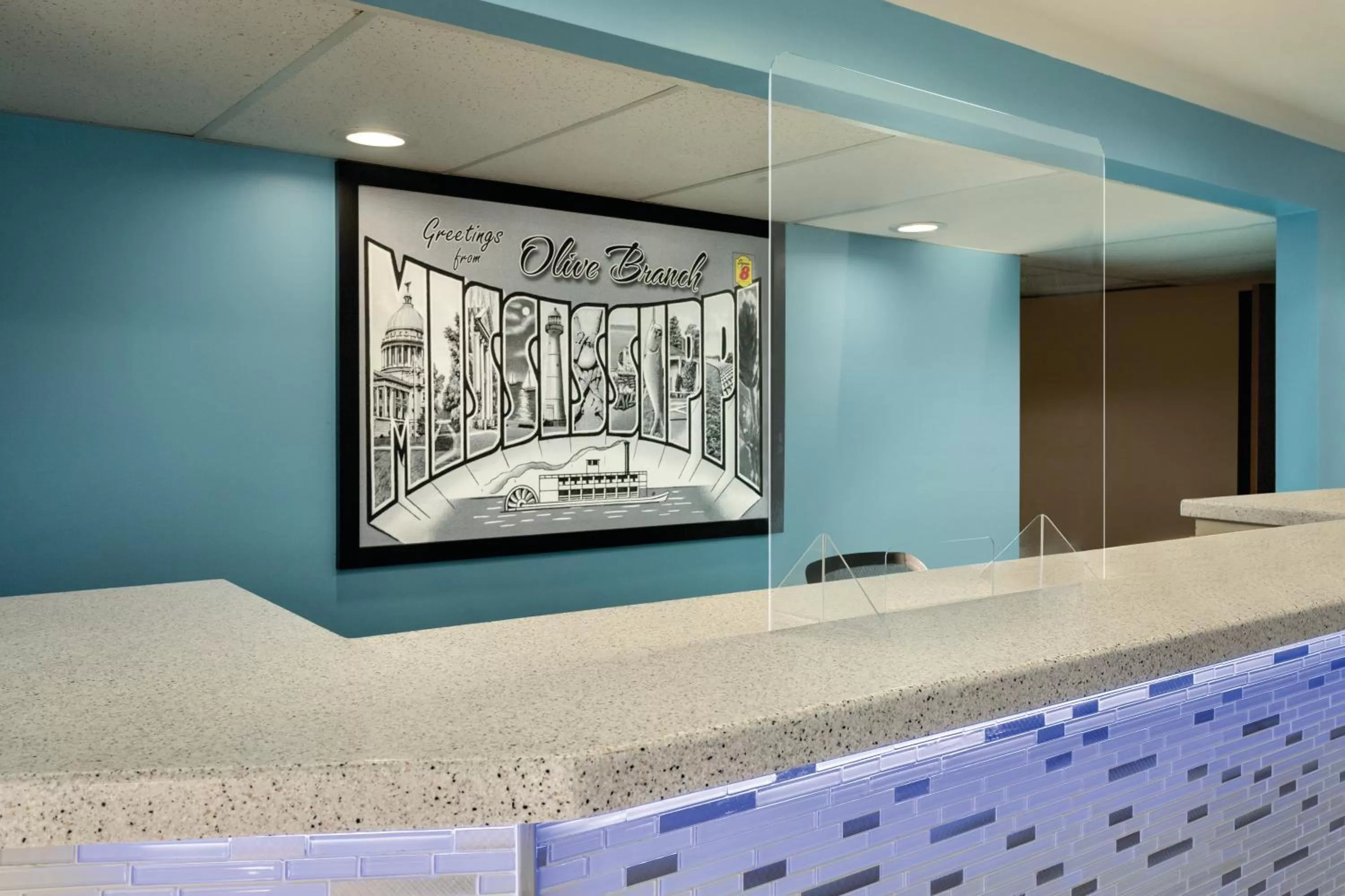 Lobby or reception in Super 8 by Wyndham Olive Branch