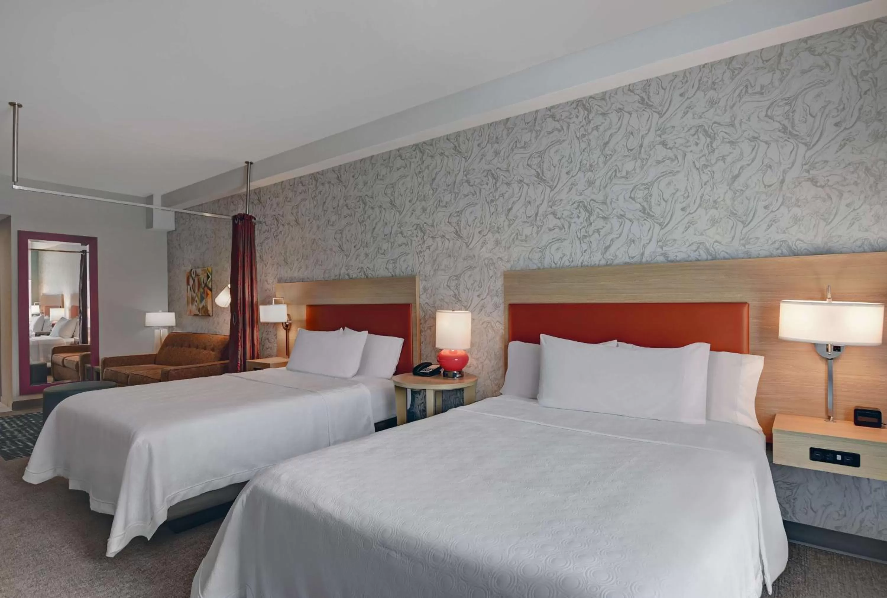 Queen Suite with Two Queen Beds - Mobility/Hearing Accessible - Non-Smoking in Home2 Suites By Hilton Bordentown