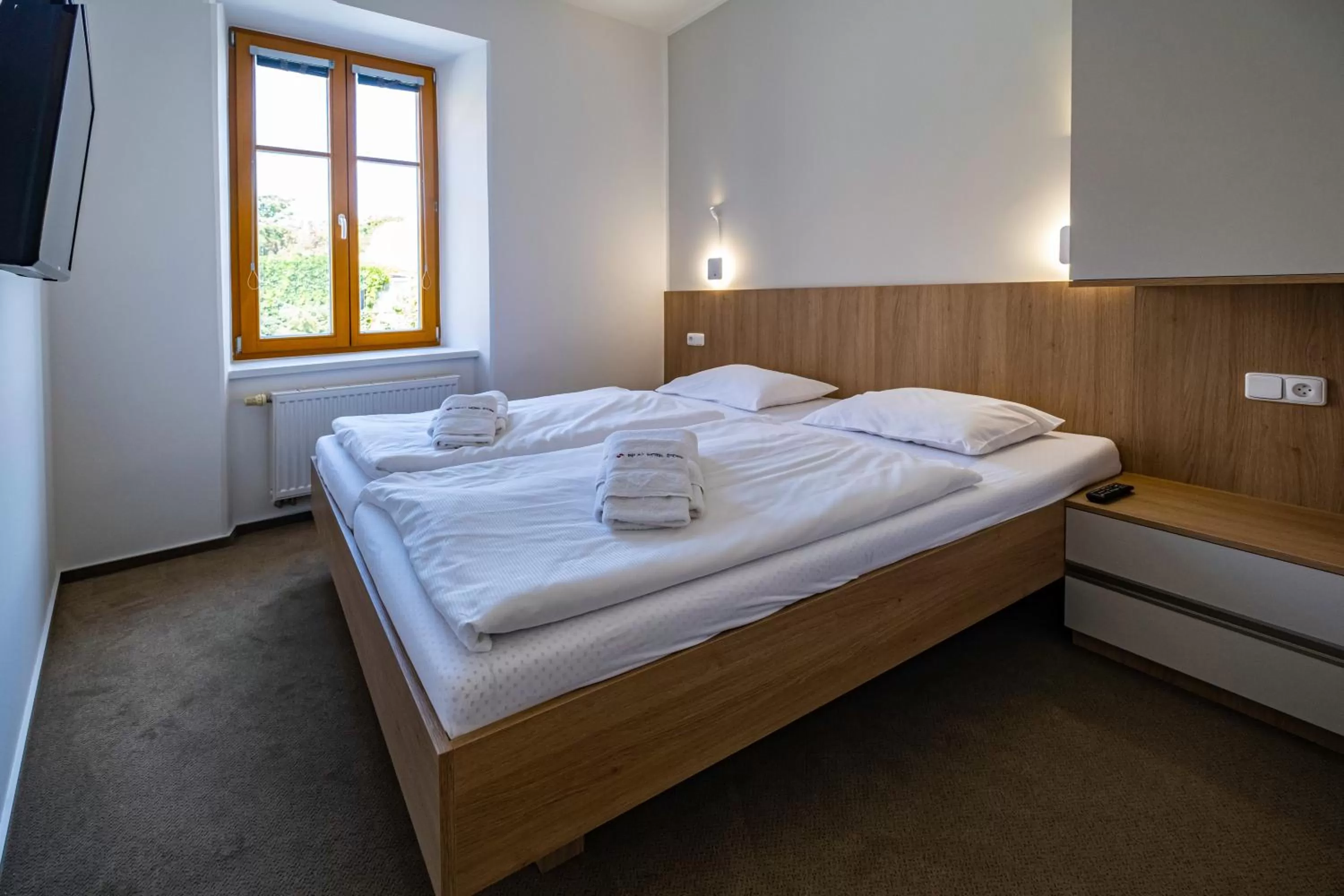 Bed in Relax Hotel Stork