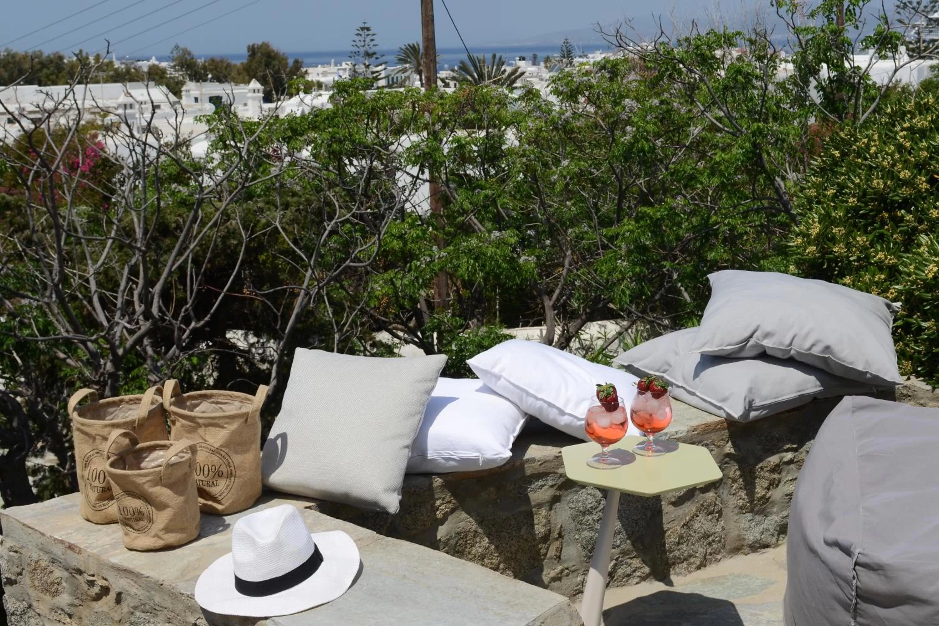Balcony/Terrace in Elena Hotel Mykonos