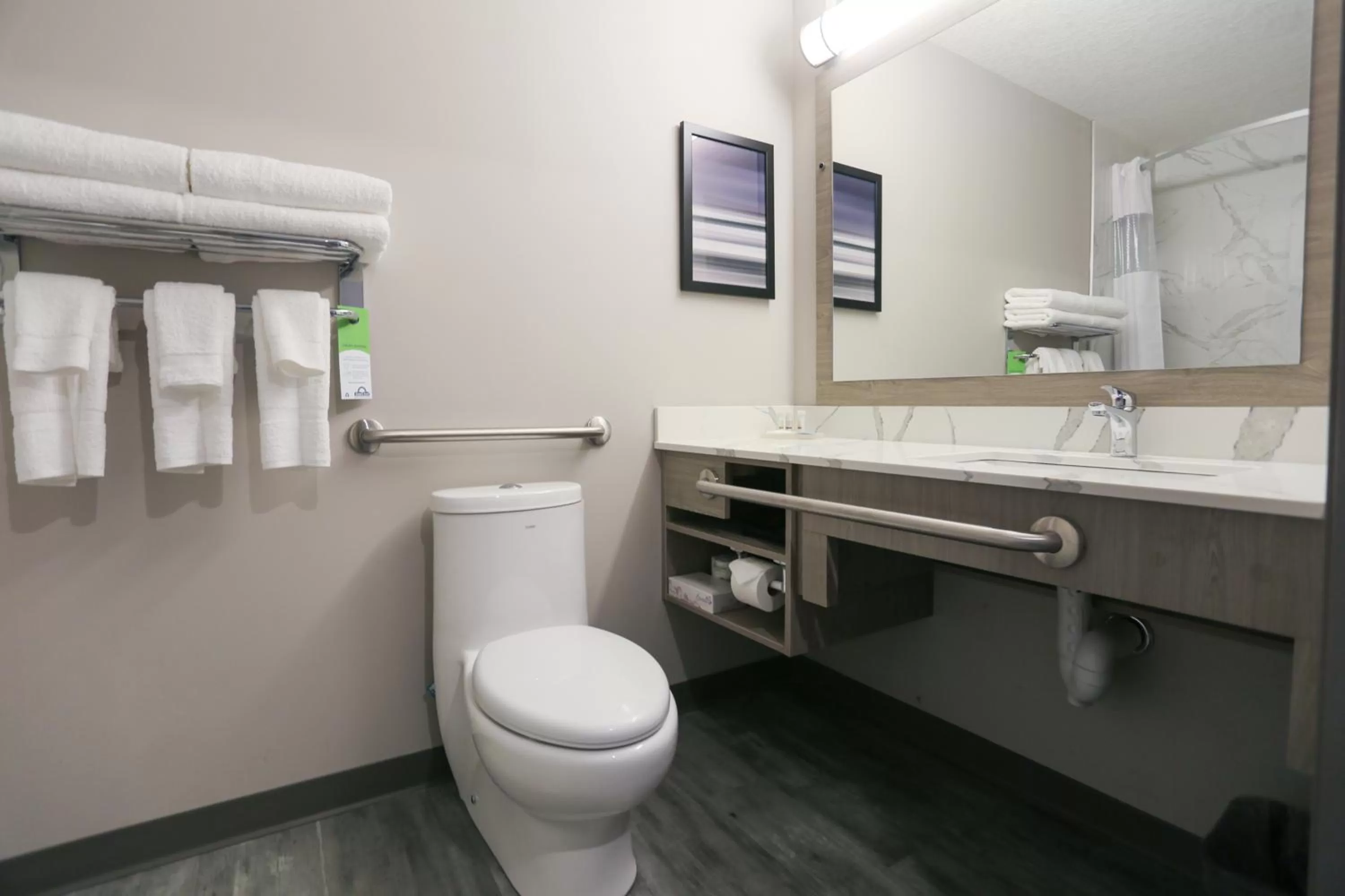 Bathroom in Days Inn by Wyndham Calgary North Balzac