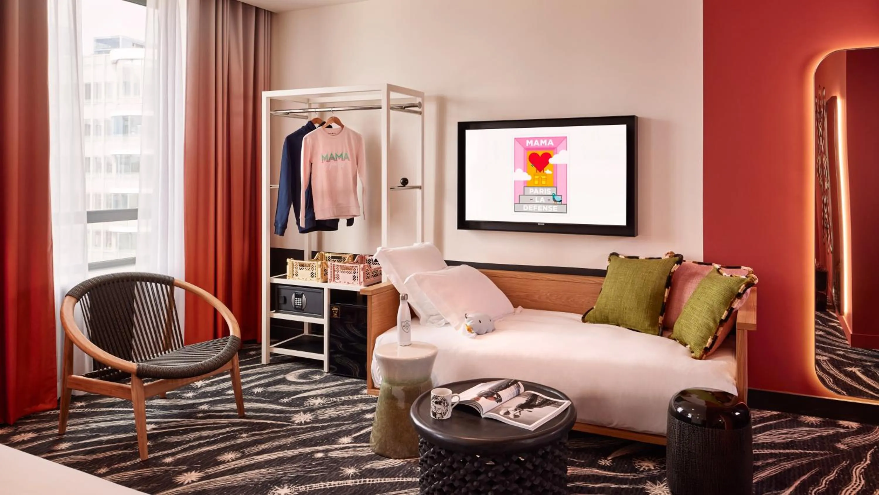 Decorative detail in Mama Shelter Paris La Défense