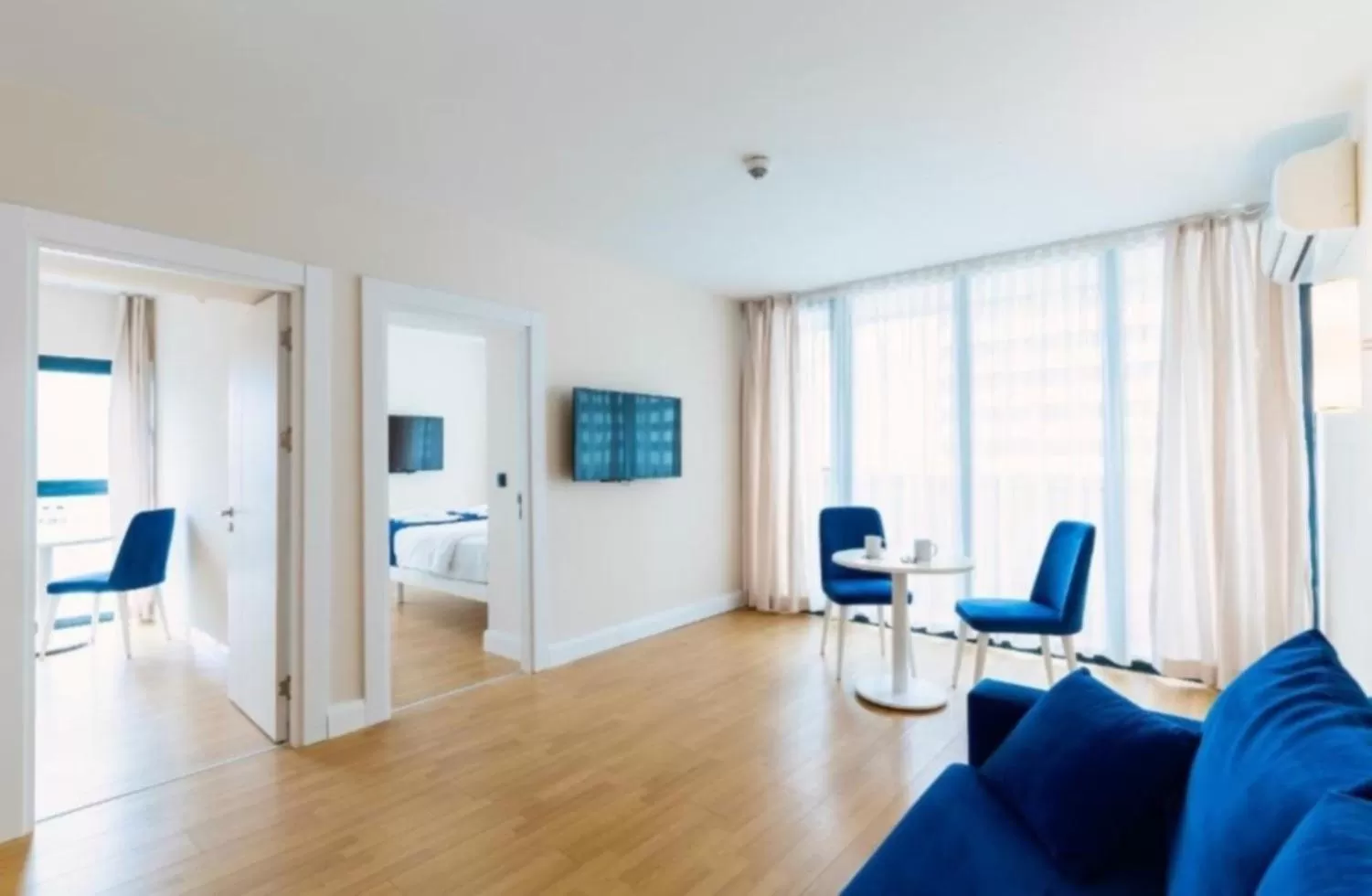 TV and multimedia, Seating Area in Batumi Orbi City Wonderful Sea View