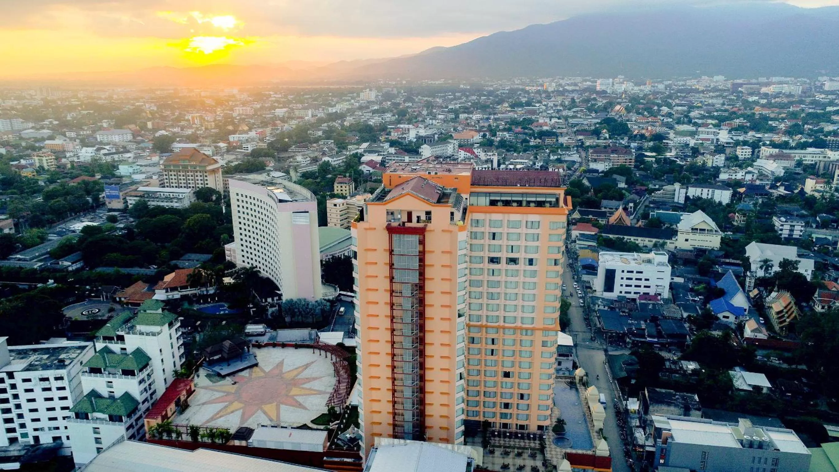 Bird's eye view in Duangtawan Hotel Chiang Mai