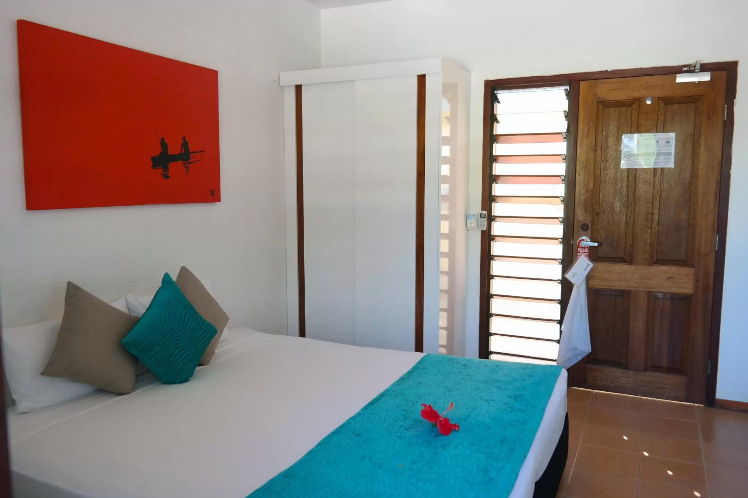 Bedroom in Moorings Hotel