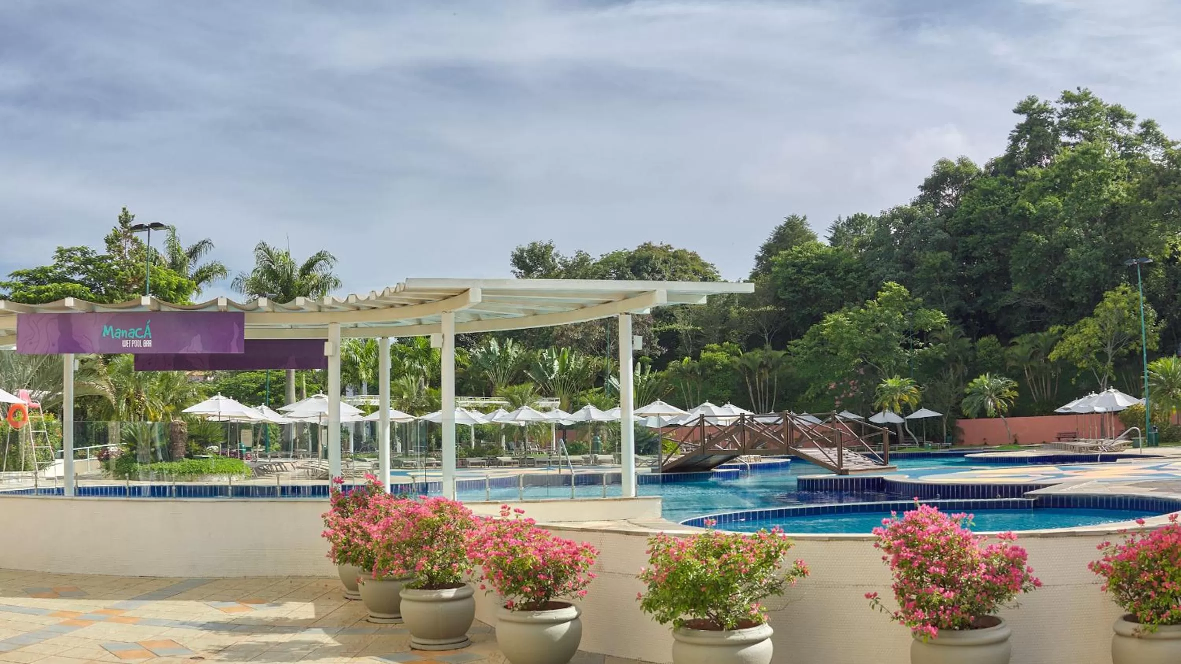 Pool view in Bourbon Resort Atibaia