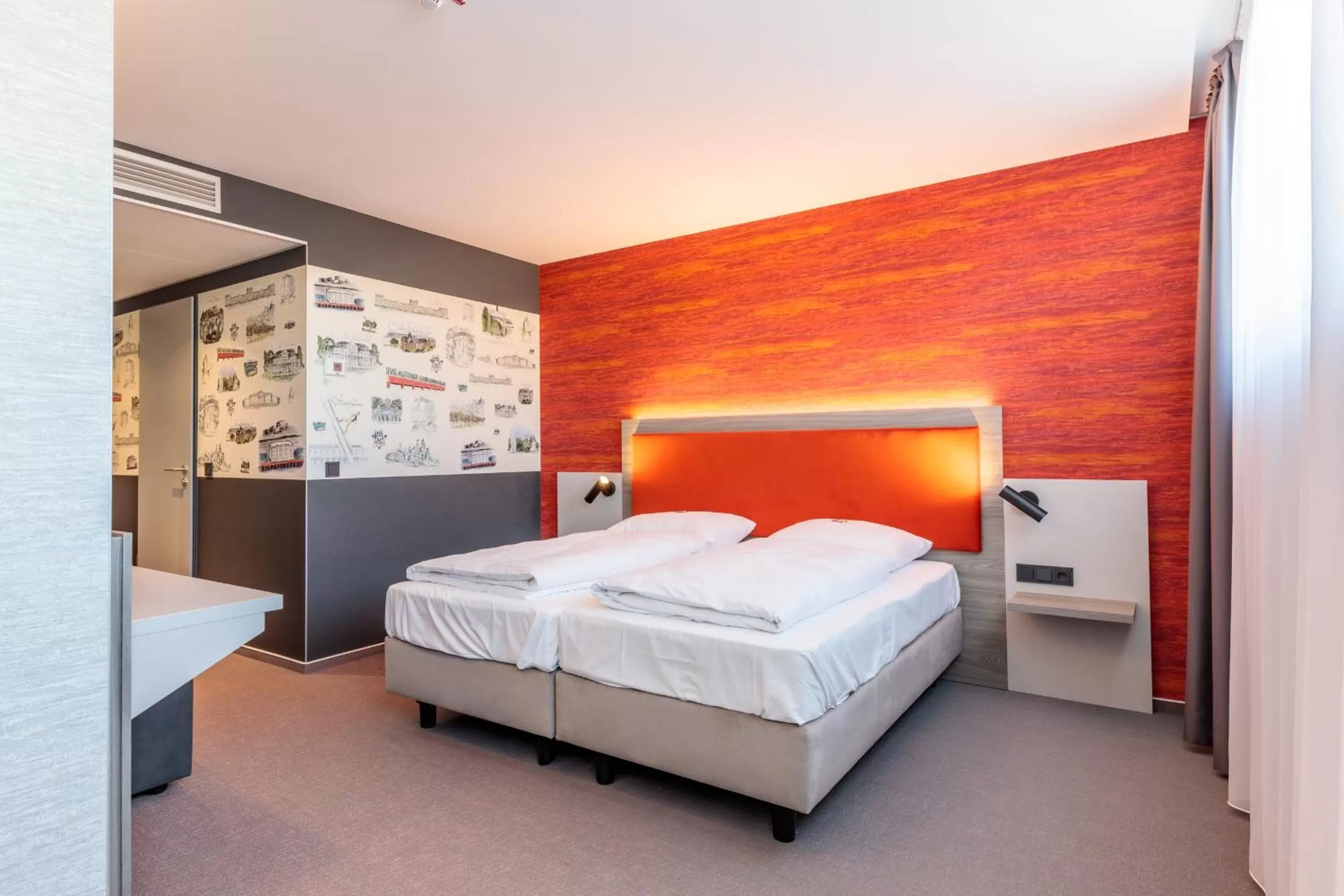 Bed in Hotel am Rüssel