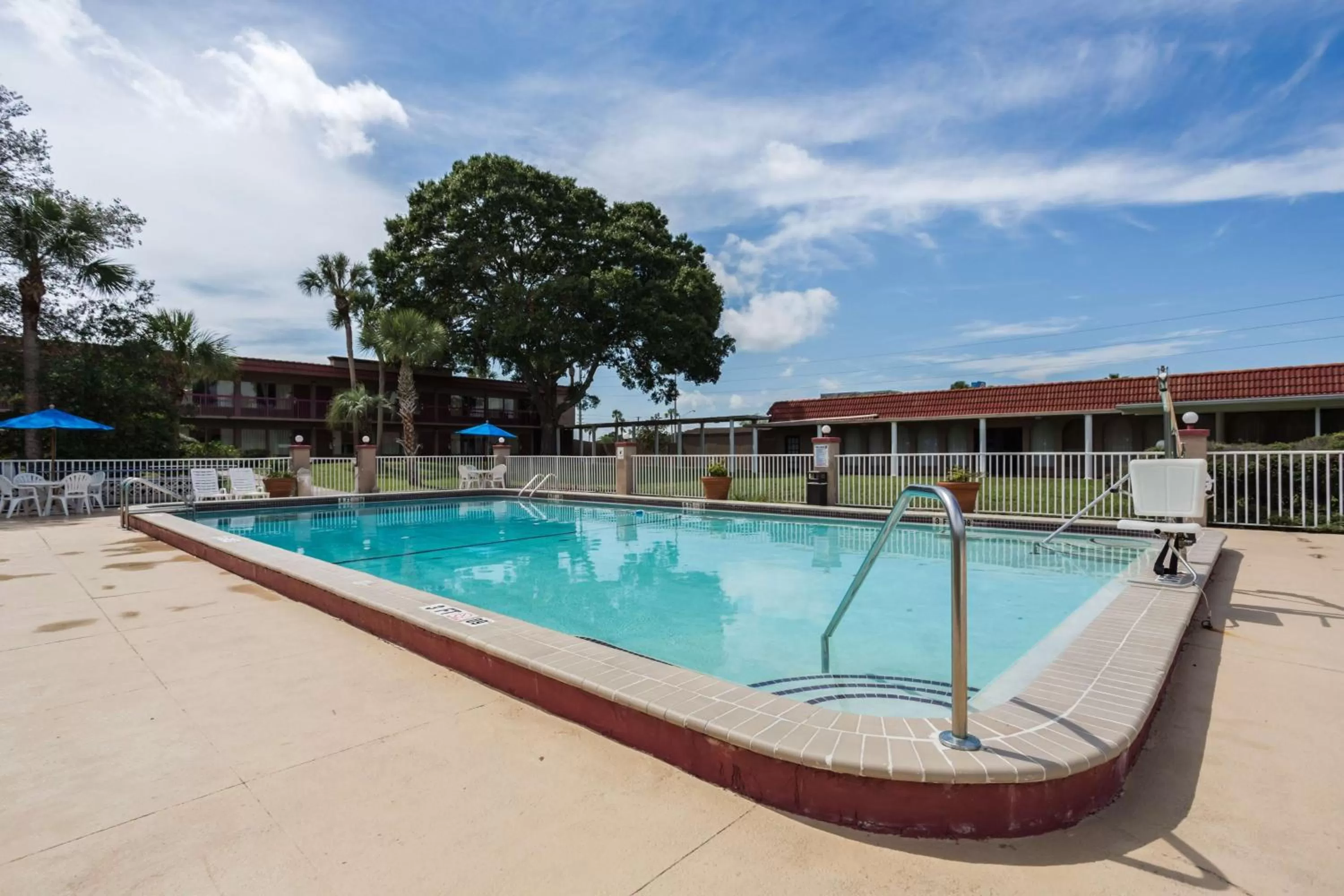 Pool view in Motel 6-Spring Hill, FL - Weeki Wachee