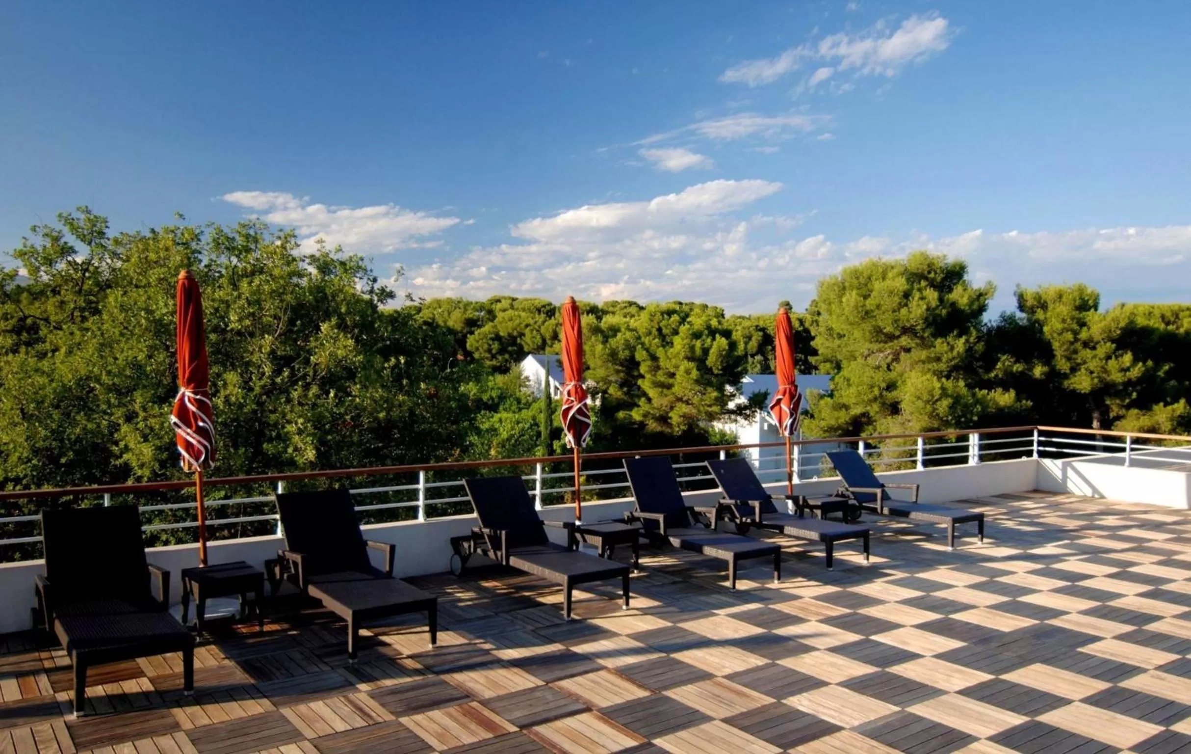 Balcony/Terrace in Appart Hotel Odalys City Antibes Olympe