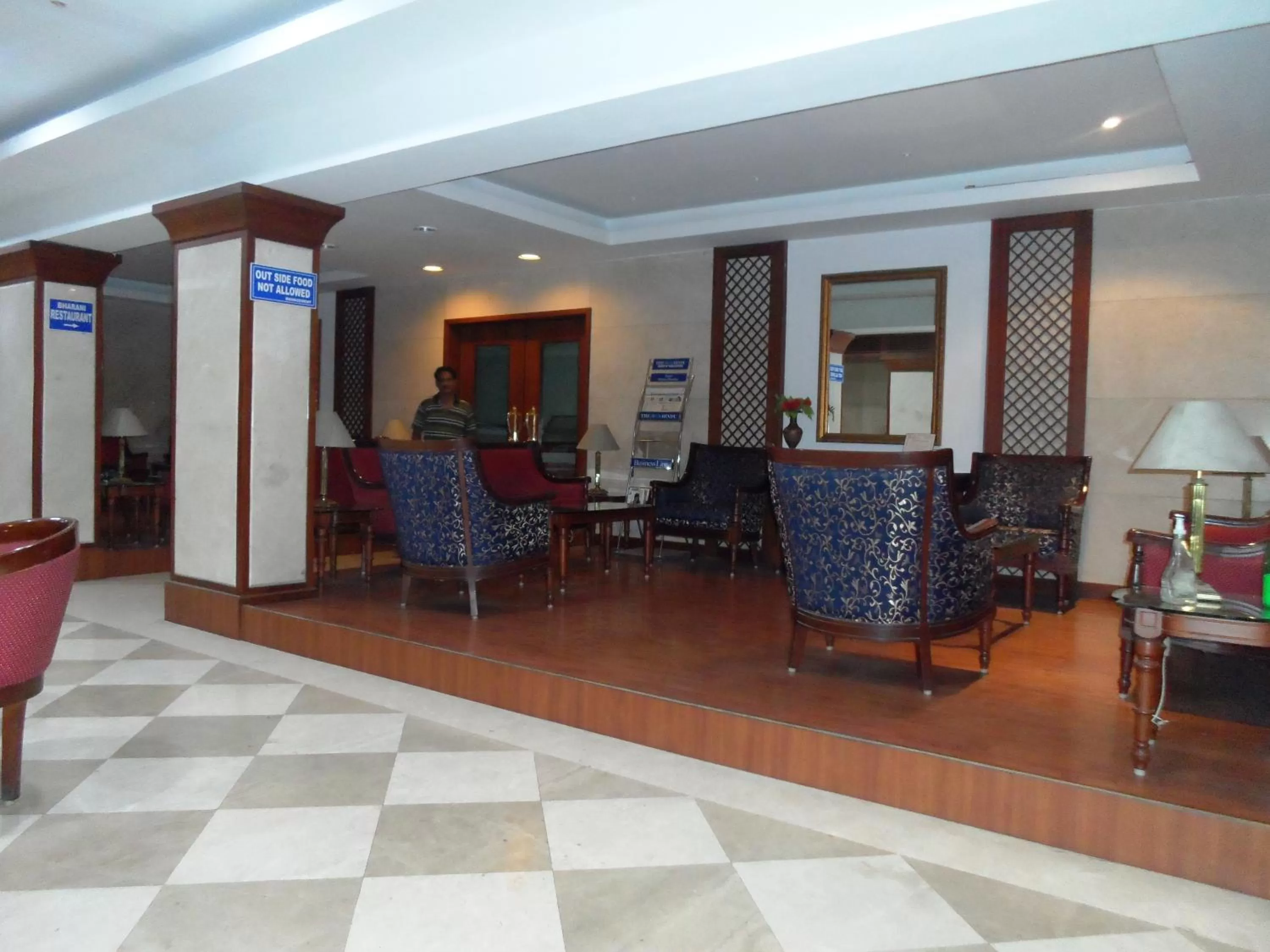 Lobby or reception in Hotel Bhimas Paradise