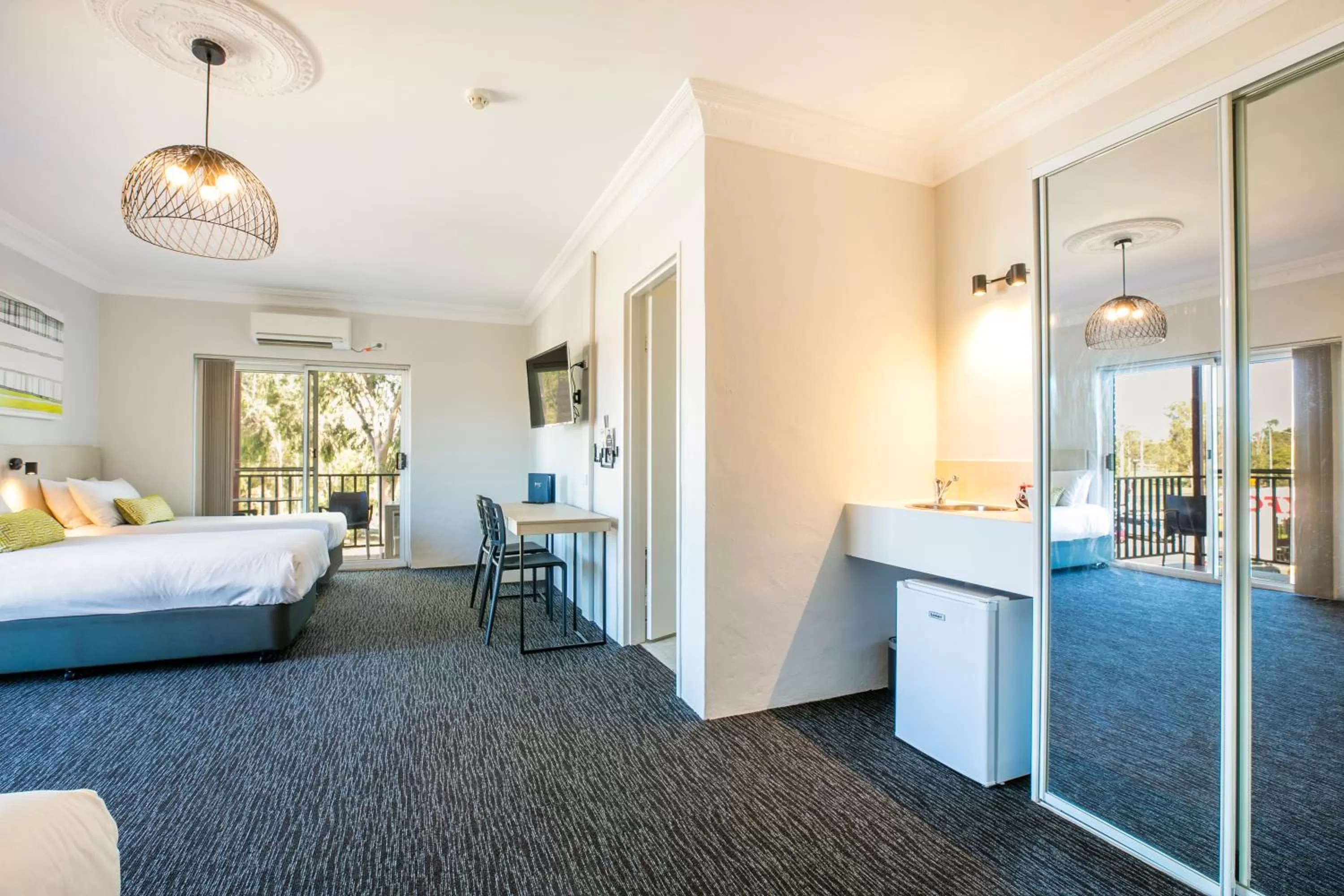 Bedroom, Bed in Nightcap at Blue Cattle Dog Hotel