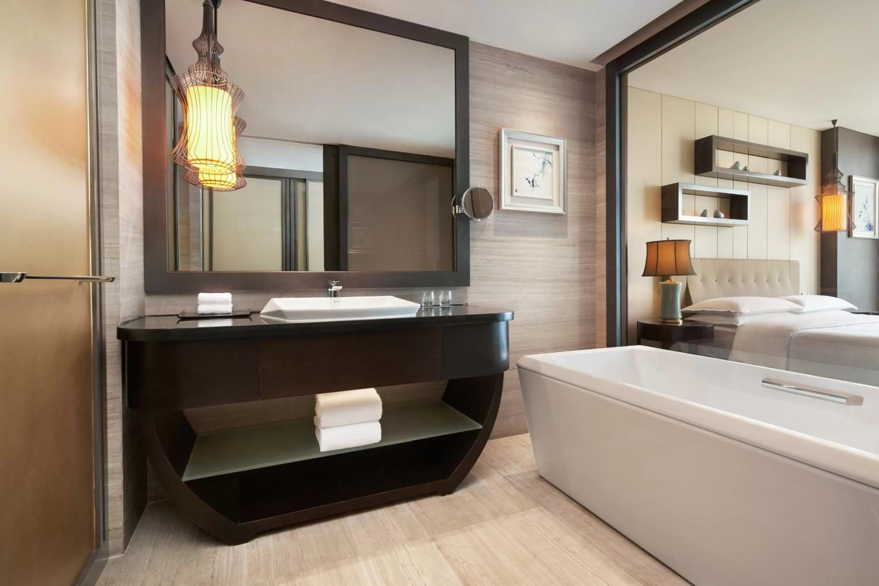 Bathroom in Sheraton Shanghai Waigaoqiao Hotel