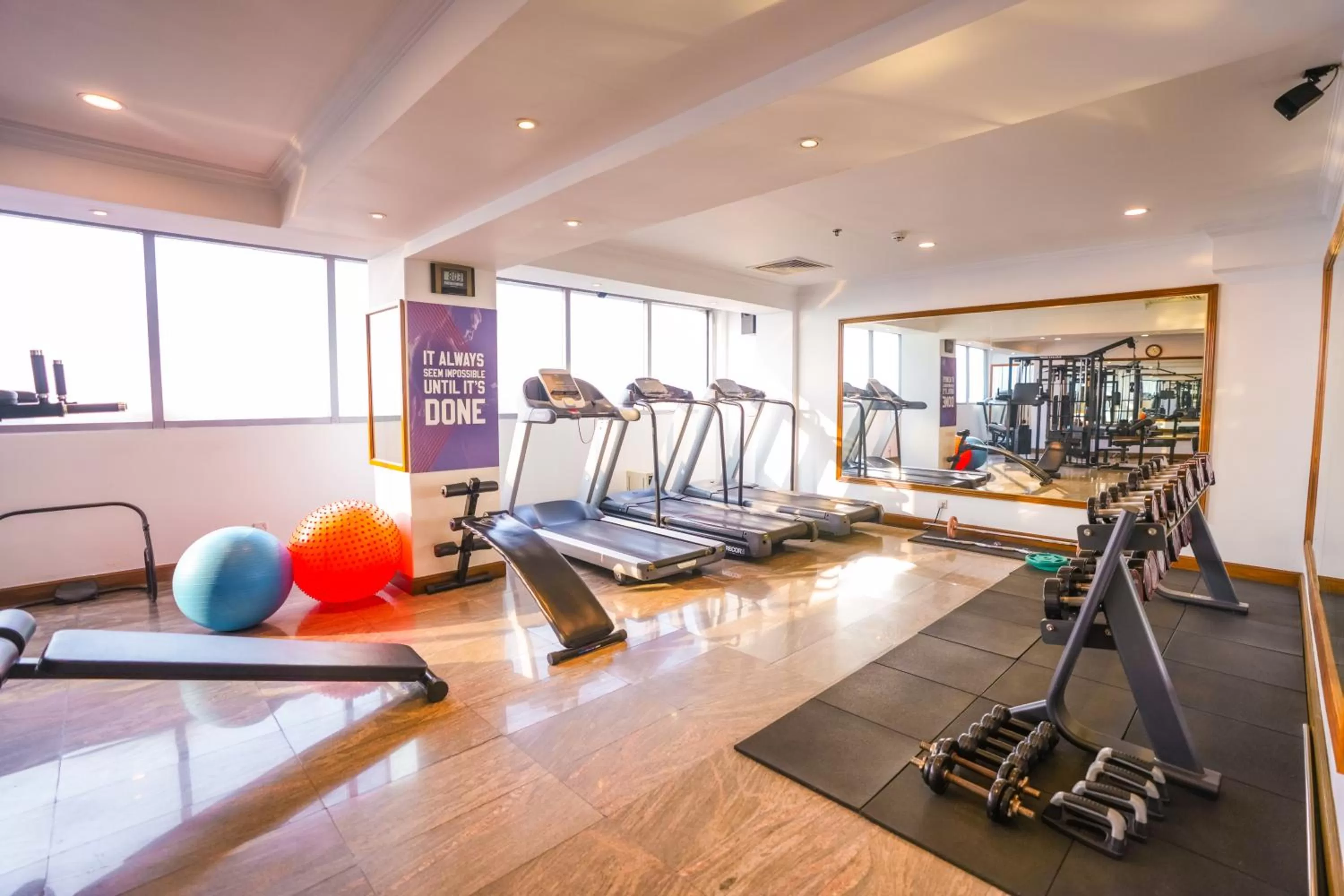 Fitness centre/facilities in Hotel Sarina
