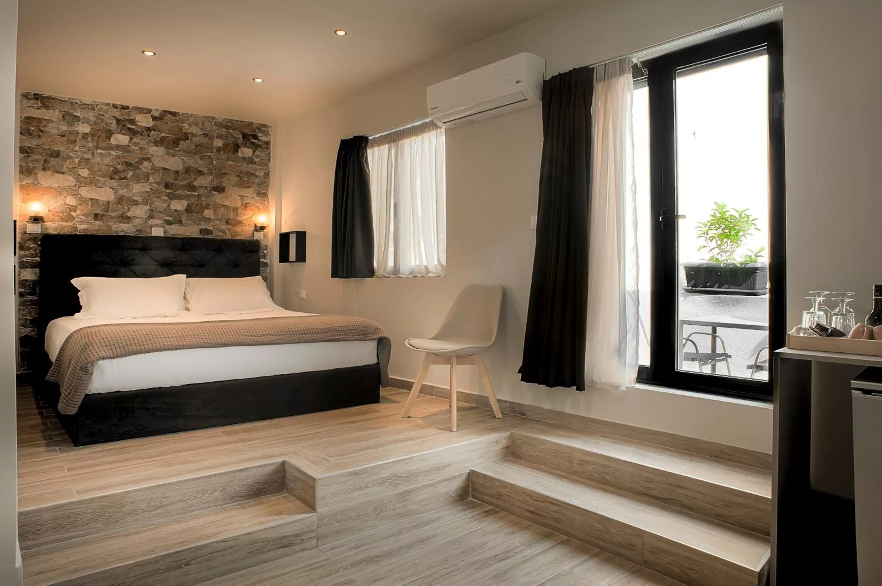 Bed in Pallada Athens boutique rooms & apartments