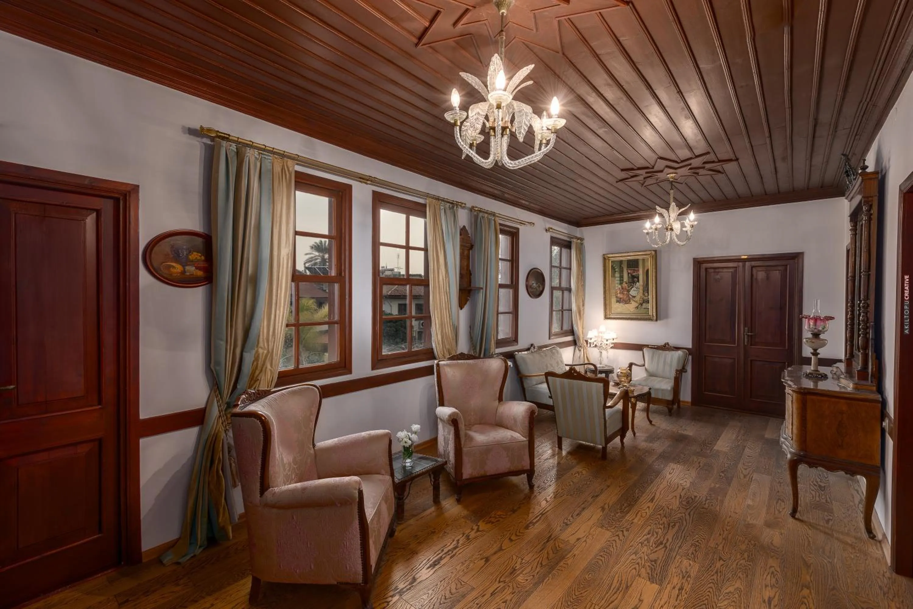 Decorative detail in Tuvana Hotel