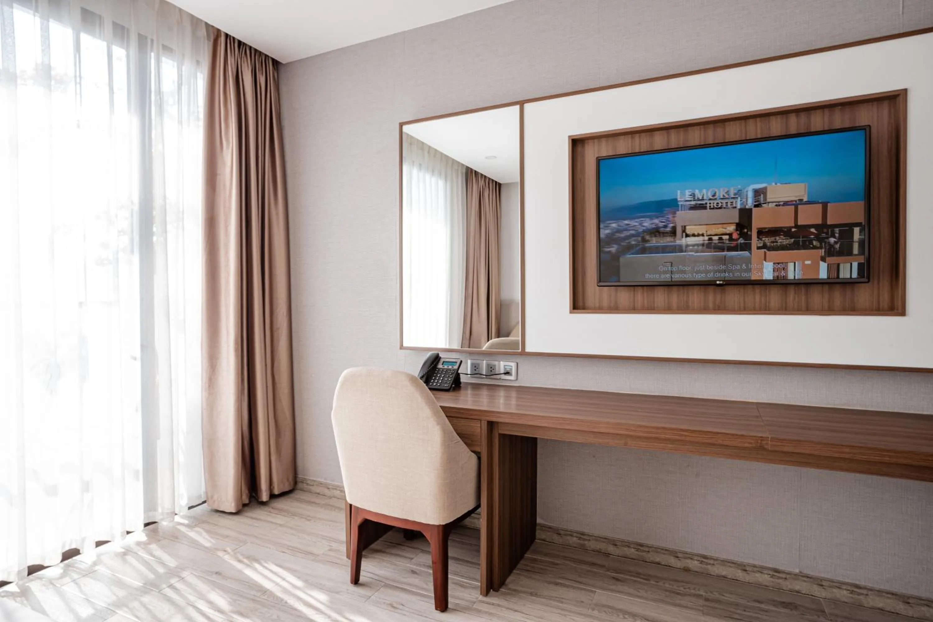 Seating area in LeMore Hotel Nha Trang