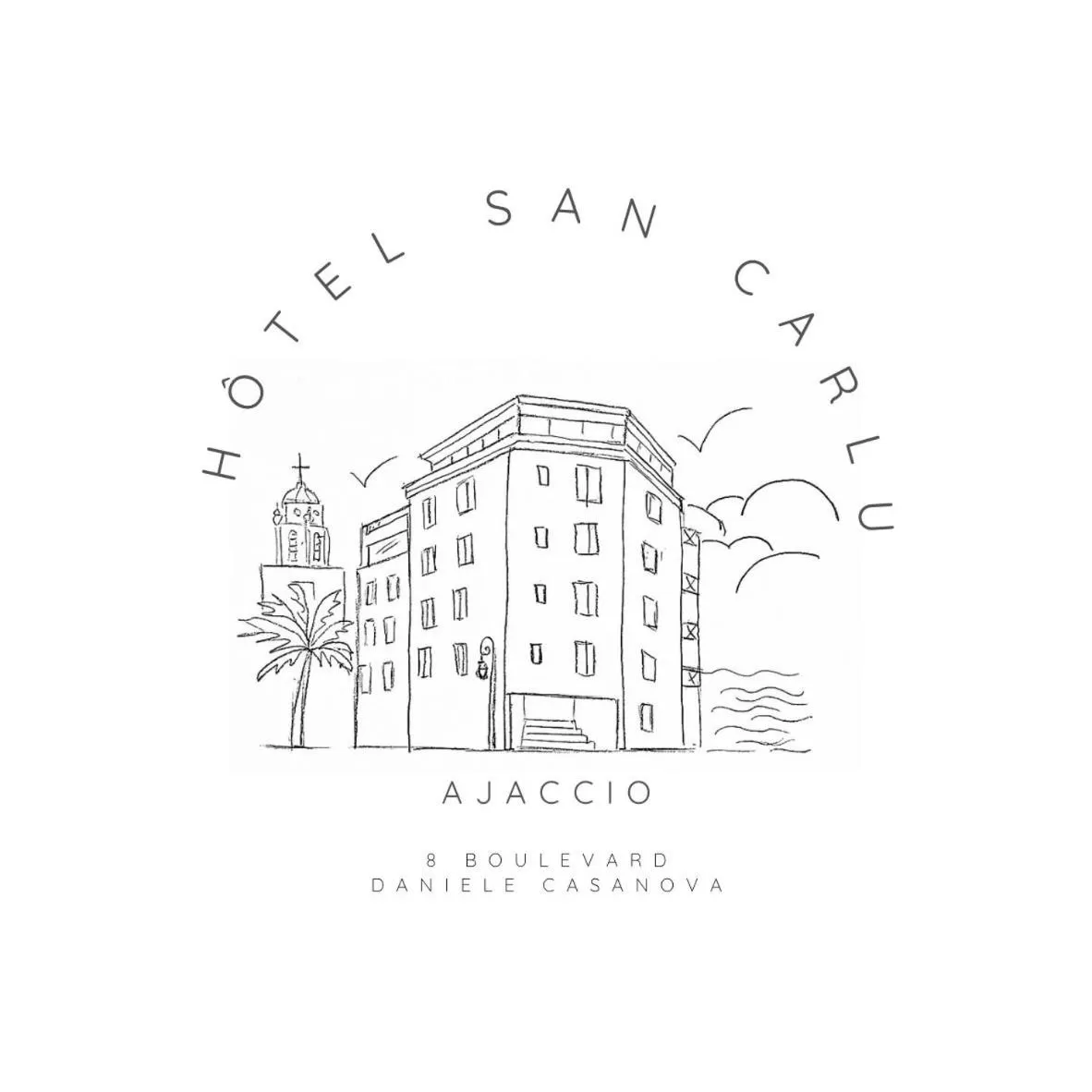 Property logo or sign in Hotel San Carlu Citadelle Ajaccio