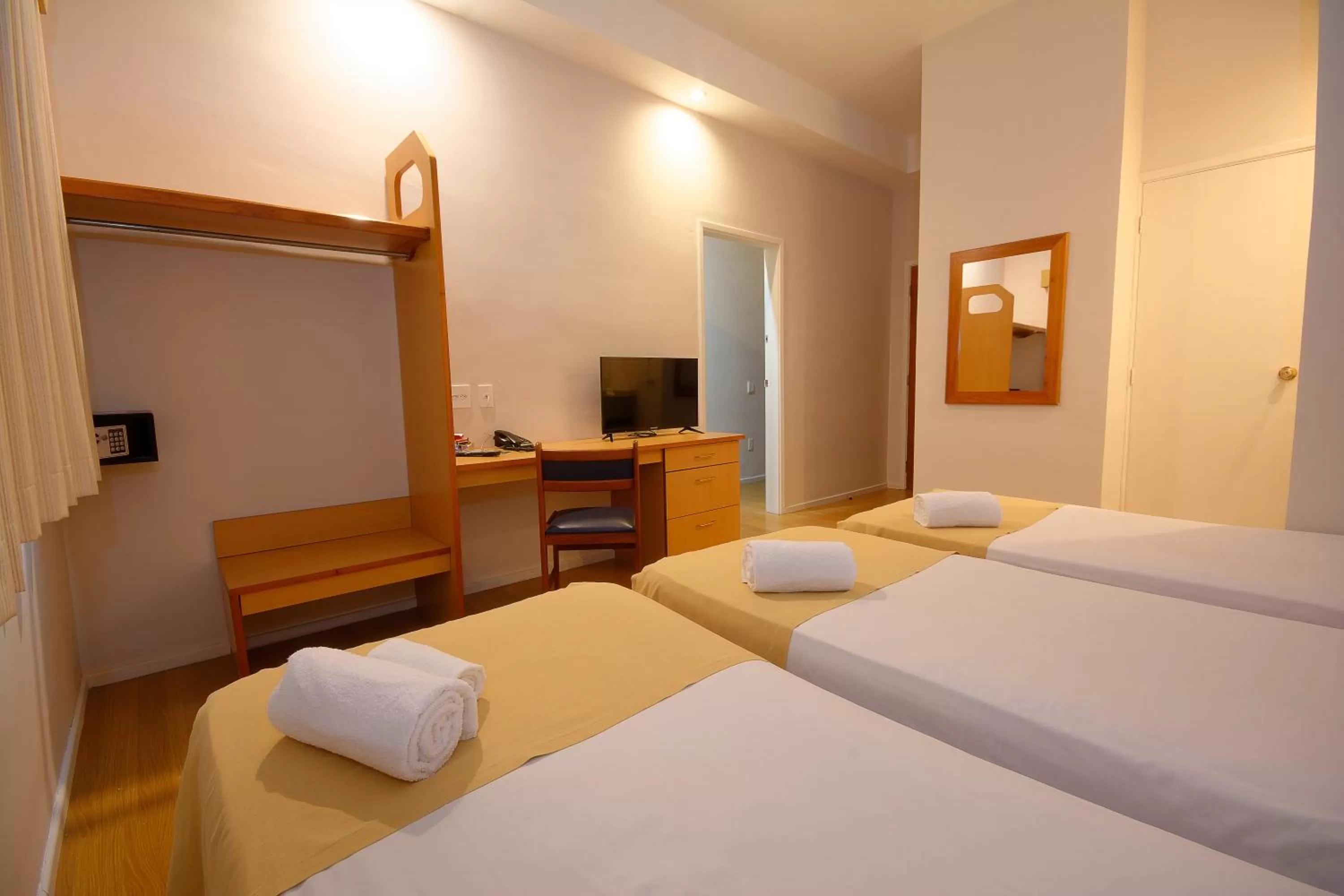 Bed in Fênix Hotel Limeira