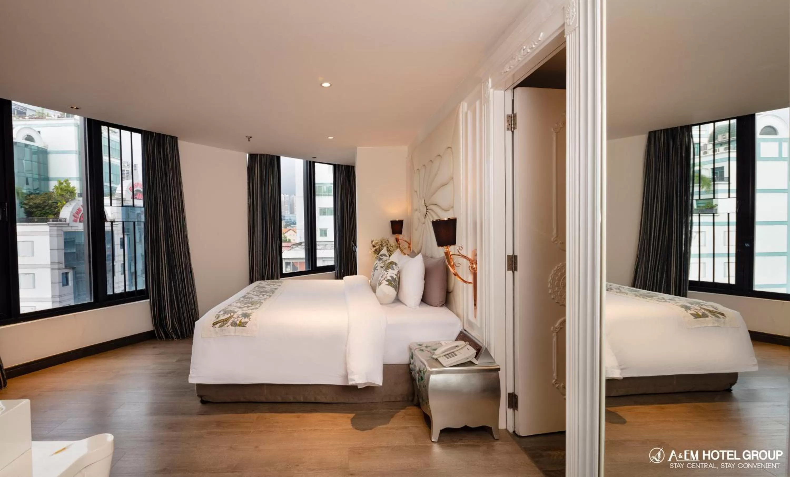 Bedroom in A&EM Saigon Hotel
