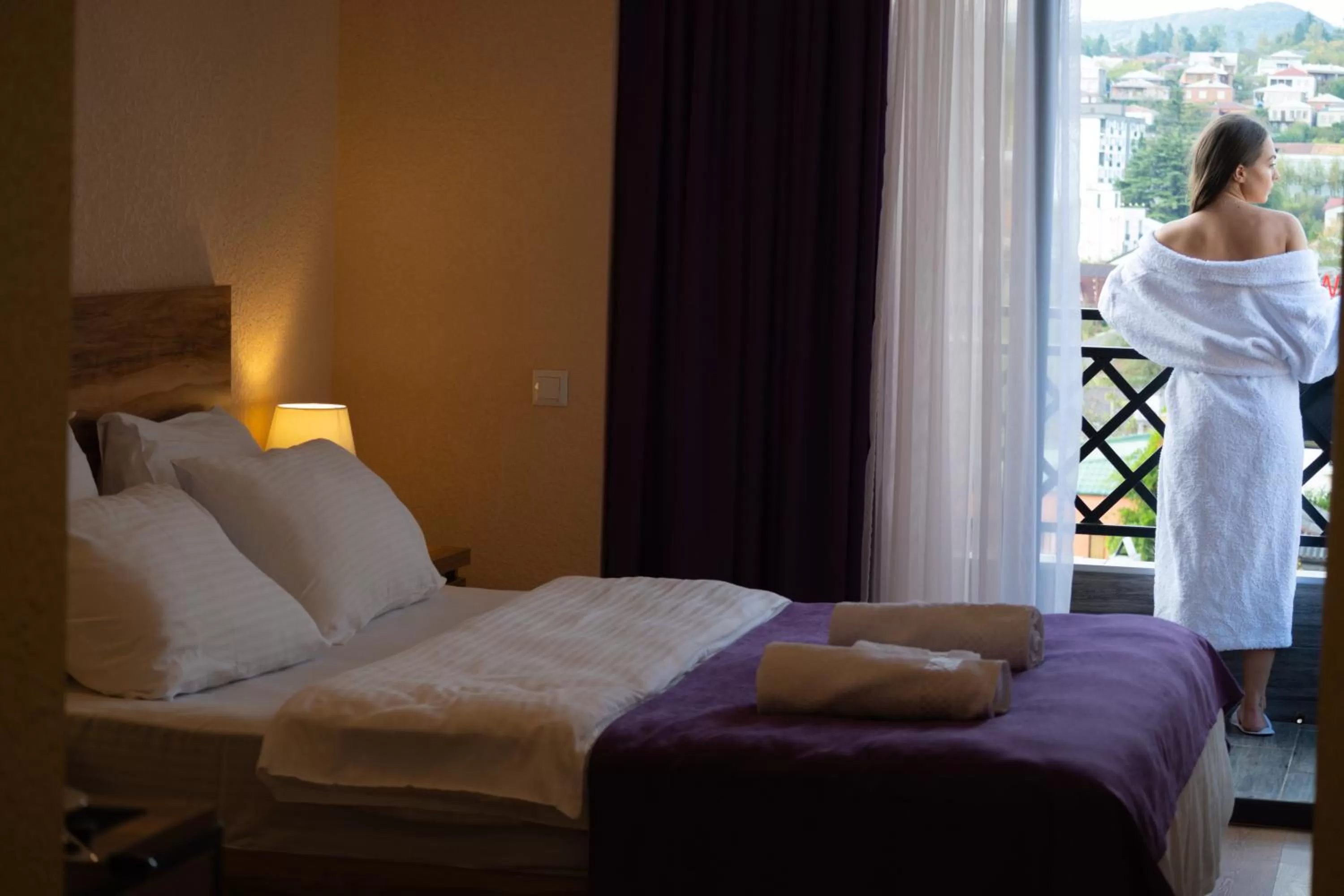 Bed in Bessarion Boutique Hotel