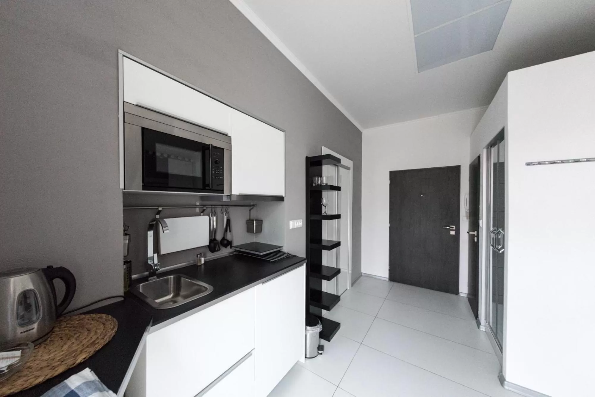 Kitchen or kitchenette in Hotel Plzeň