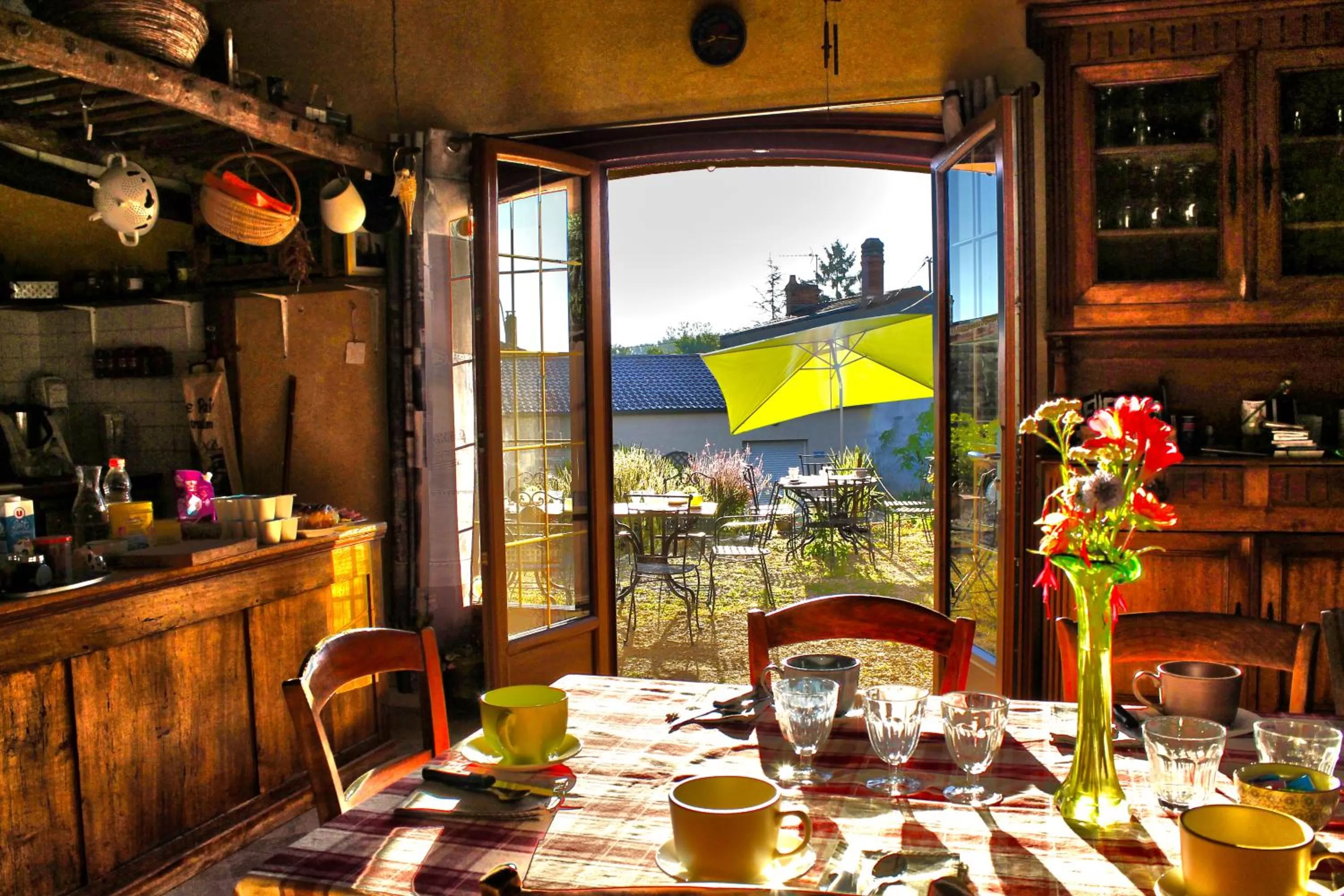 Communal kitchen in la Passerelle