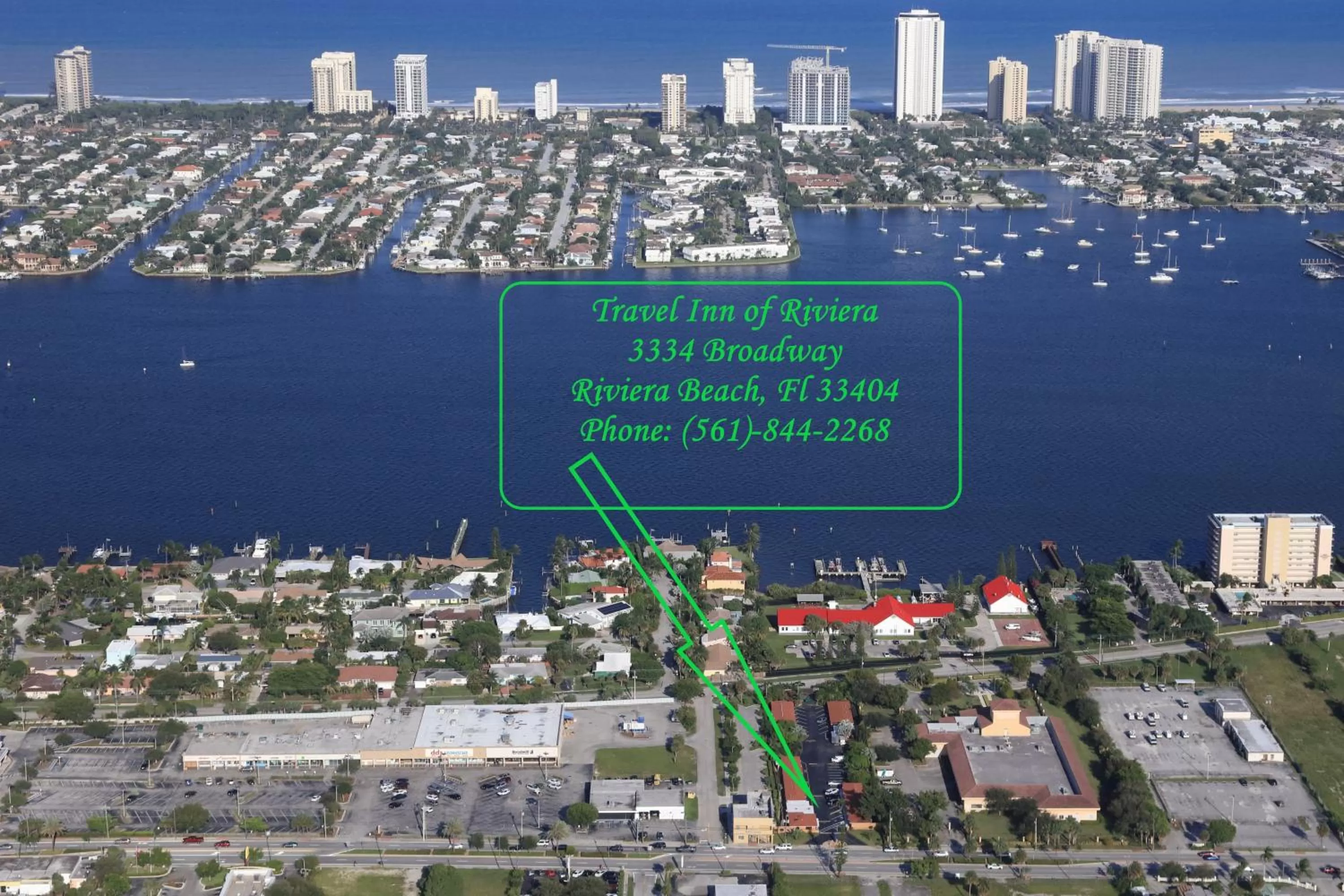Bird's eye view in Travel Inn of Riviera Beach